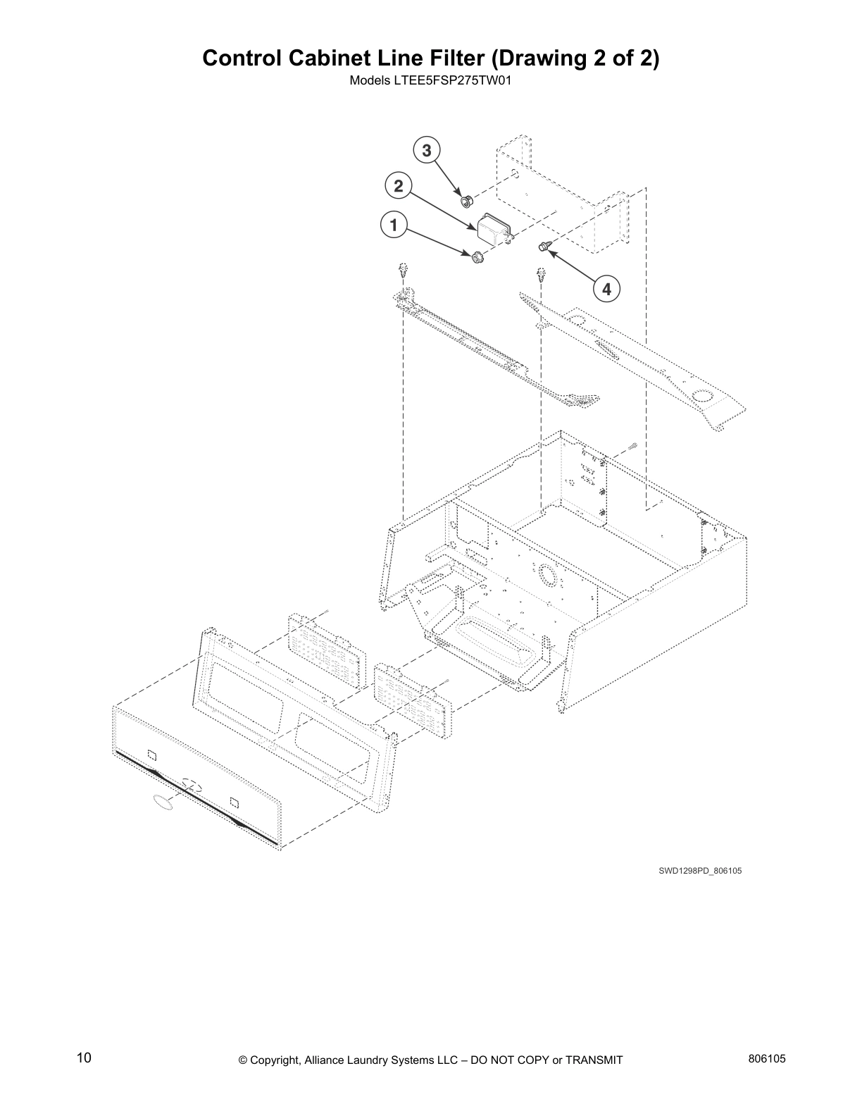 Control Cabinet Line Filter (Drawing 2 of 2)