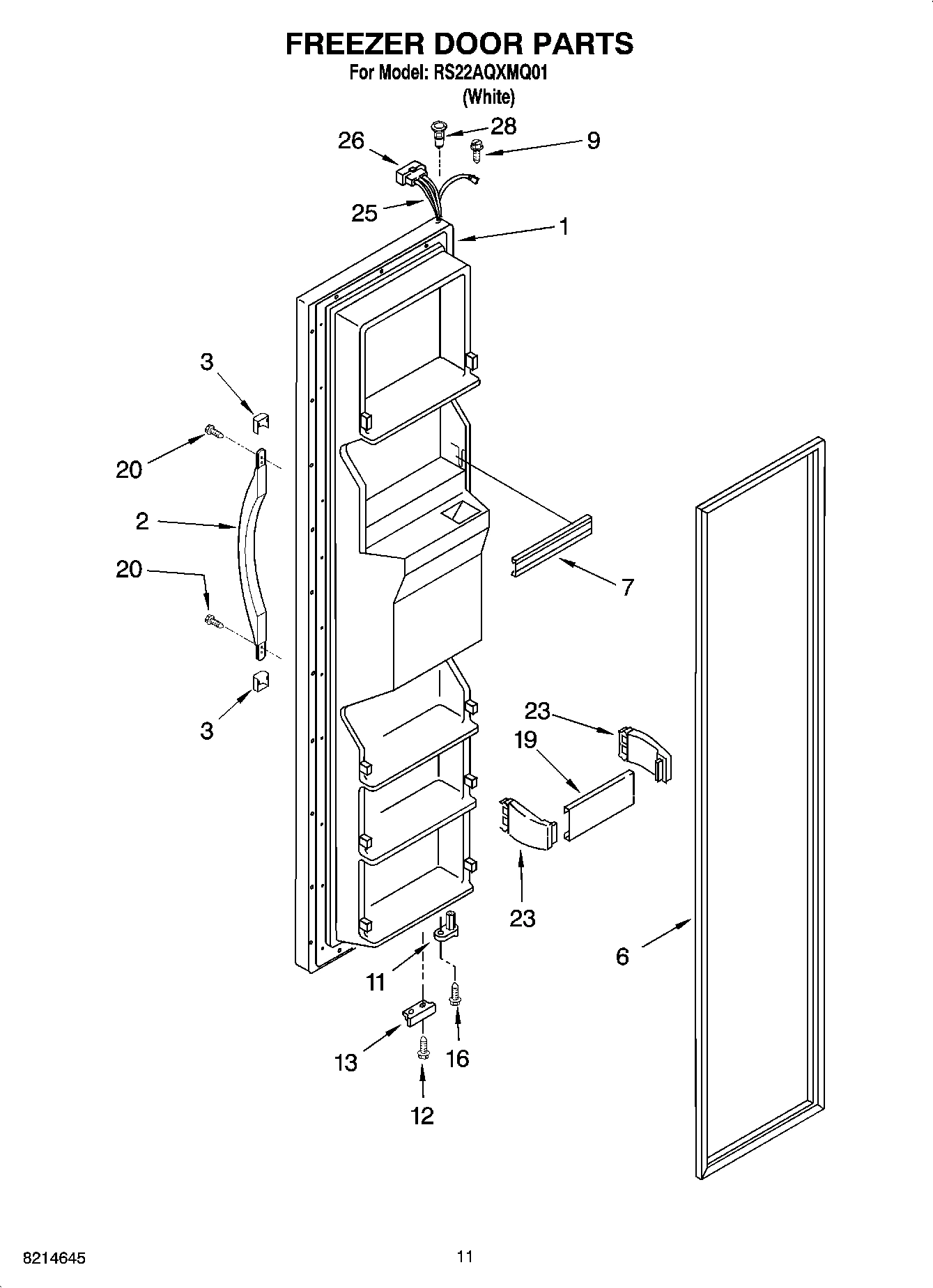 07 - FREEZER DOOR PARTS