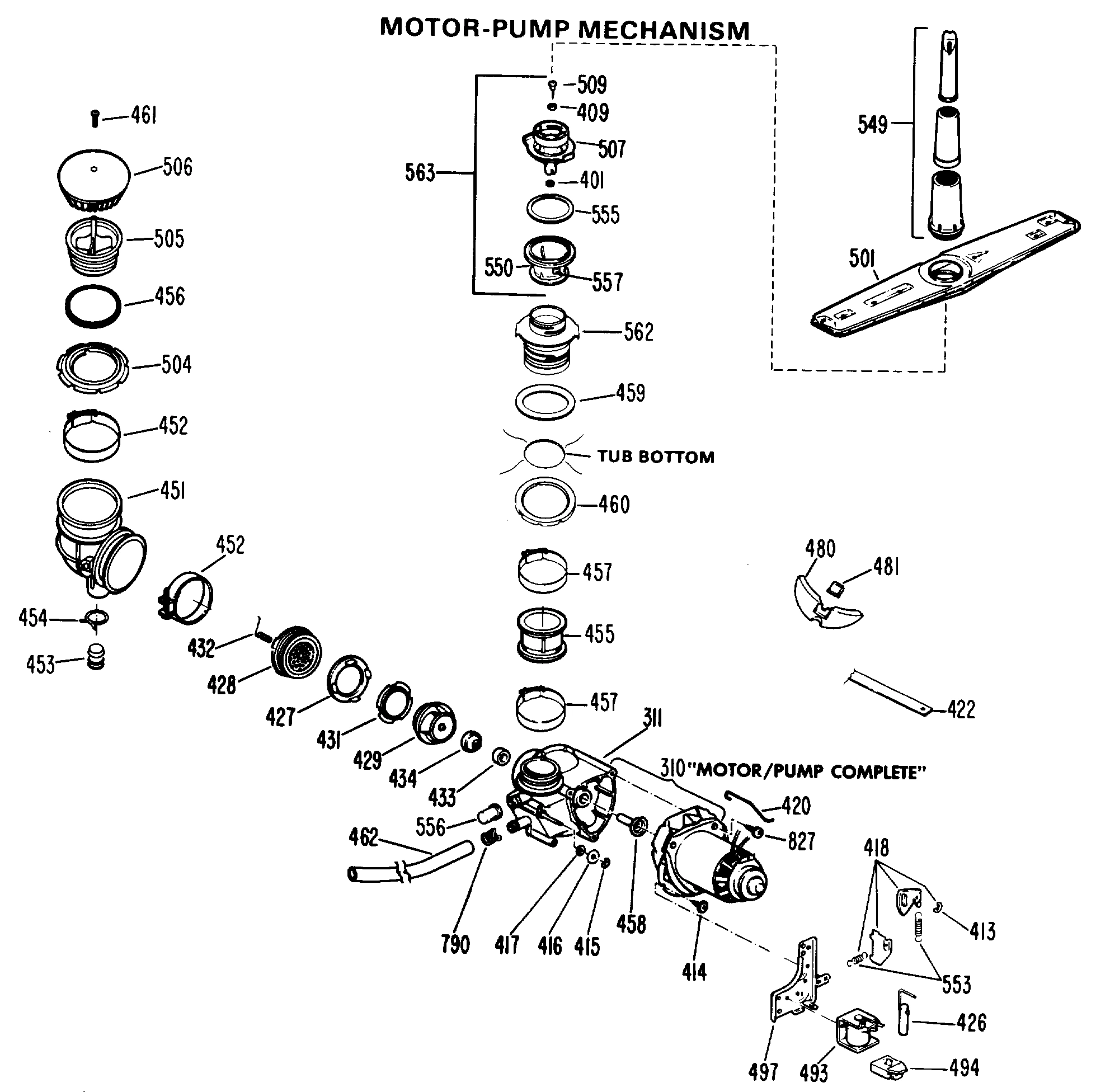 MOTOR-PUMP MECHANISM