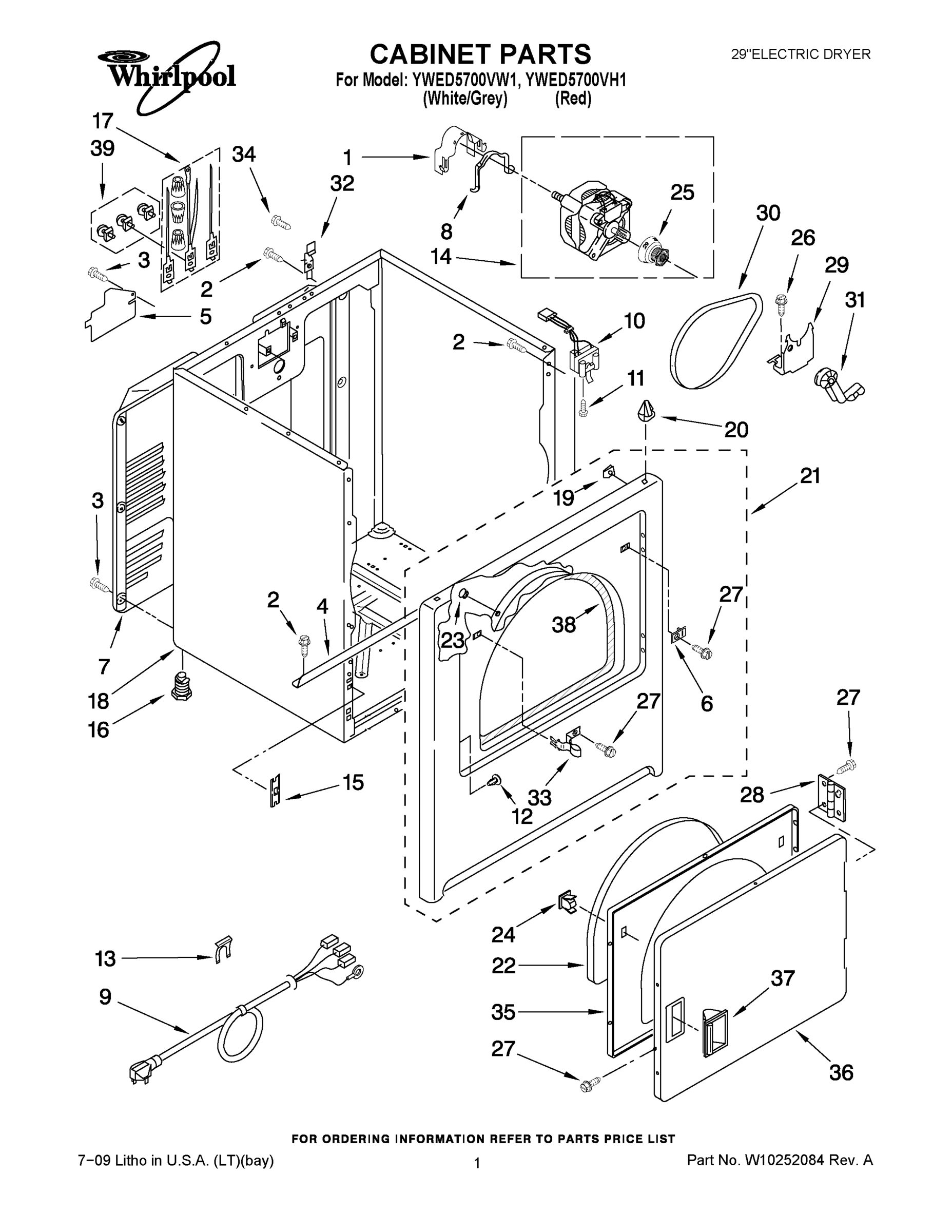 01 - CABINET PARTS