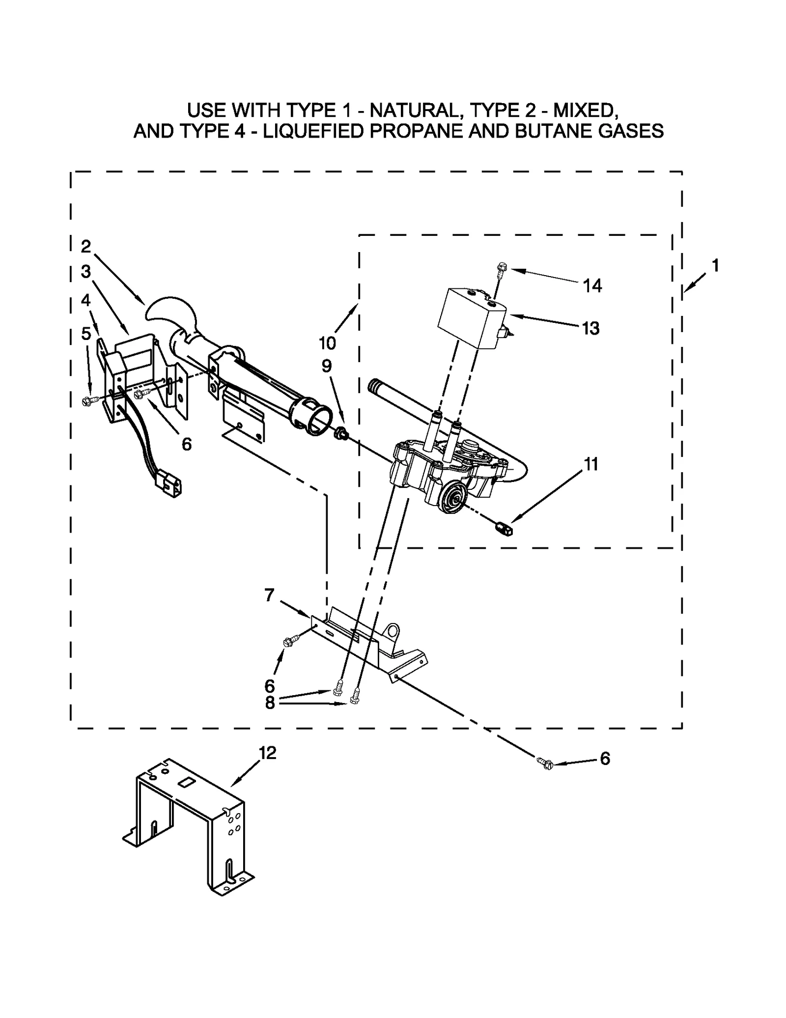W10336852 BURNER ASSEMBLY PARTS