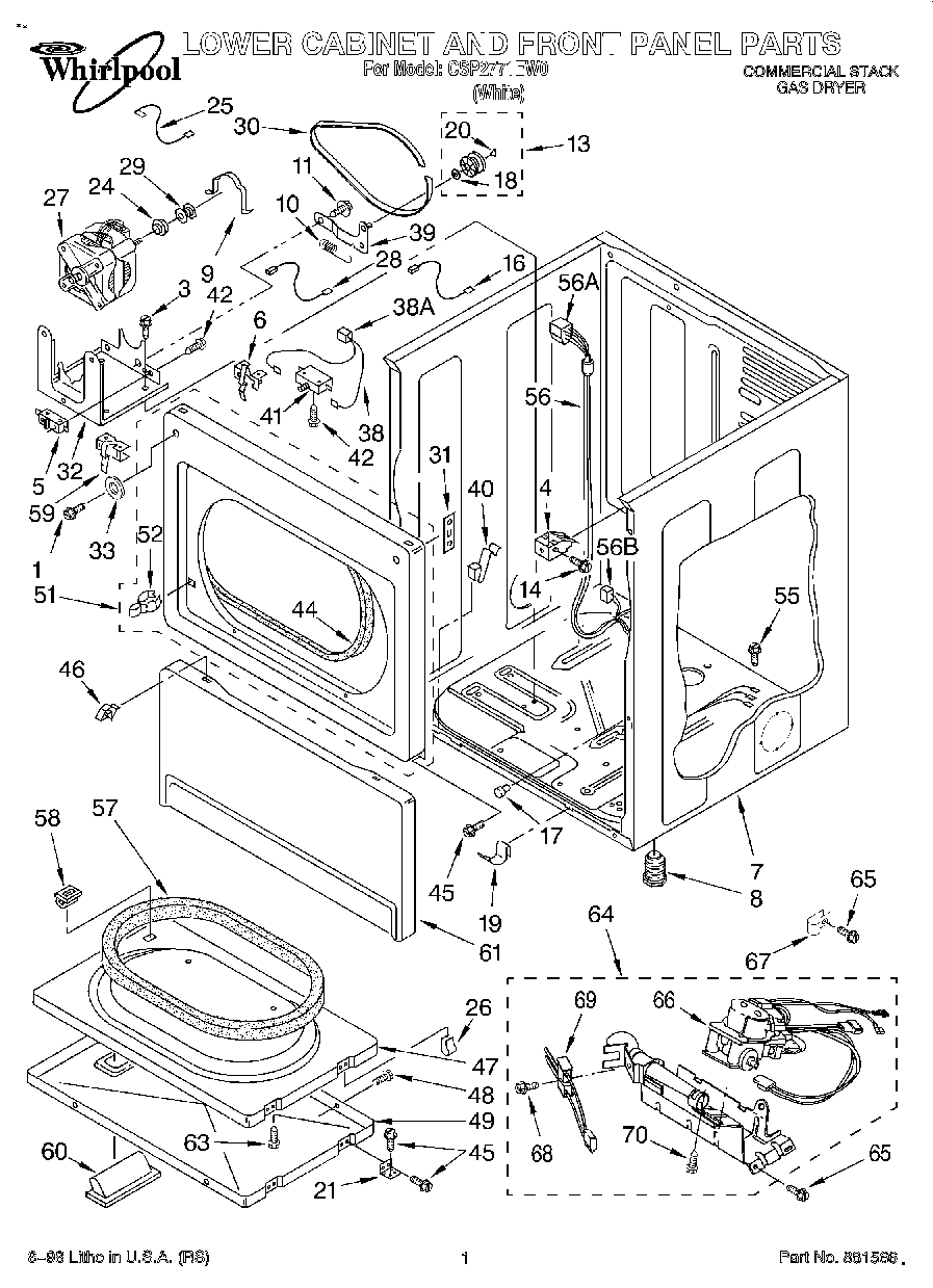 01 - LOWER CABINET AND FRONT PANEL