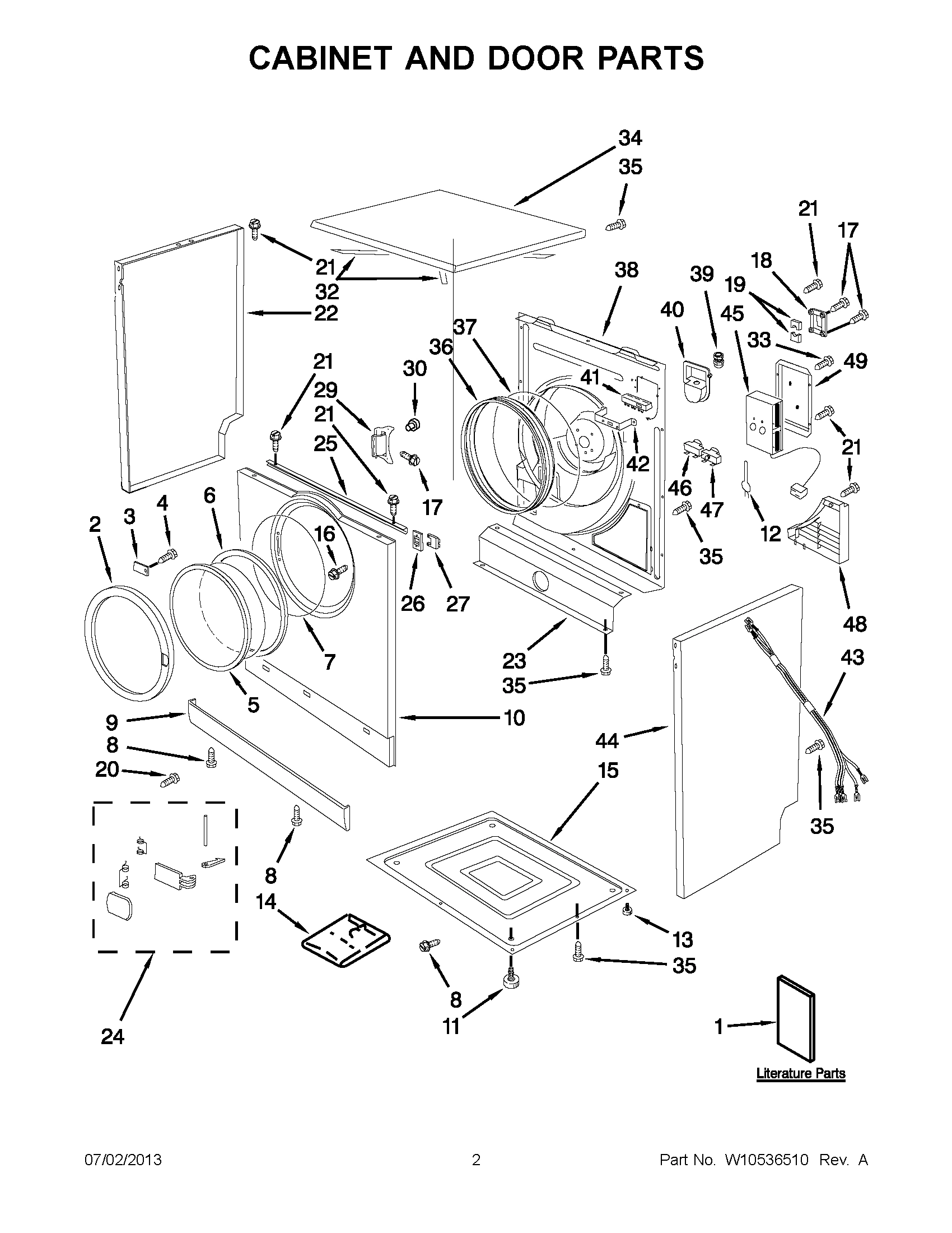 01 - CABINET AND DOOR PARTS