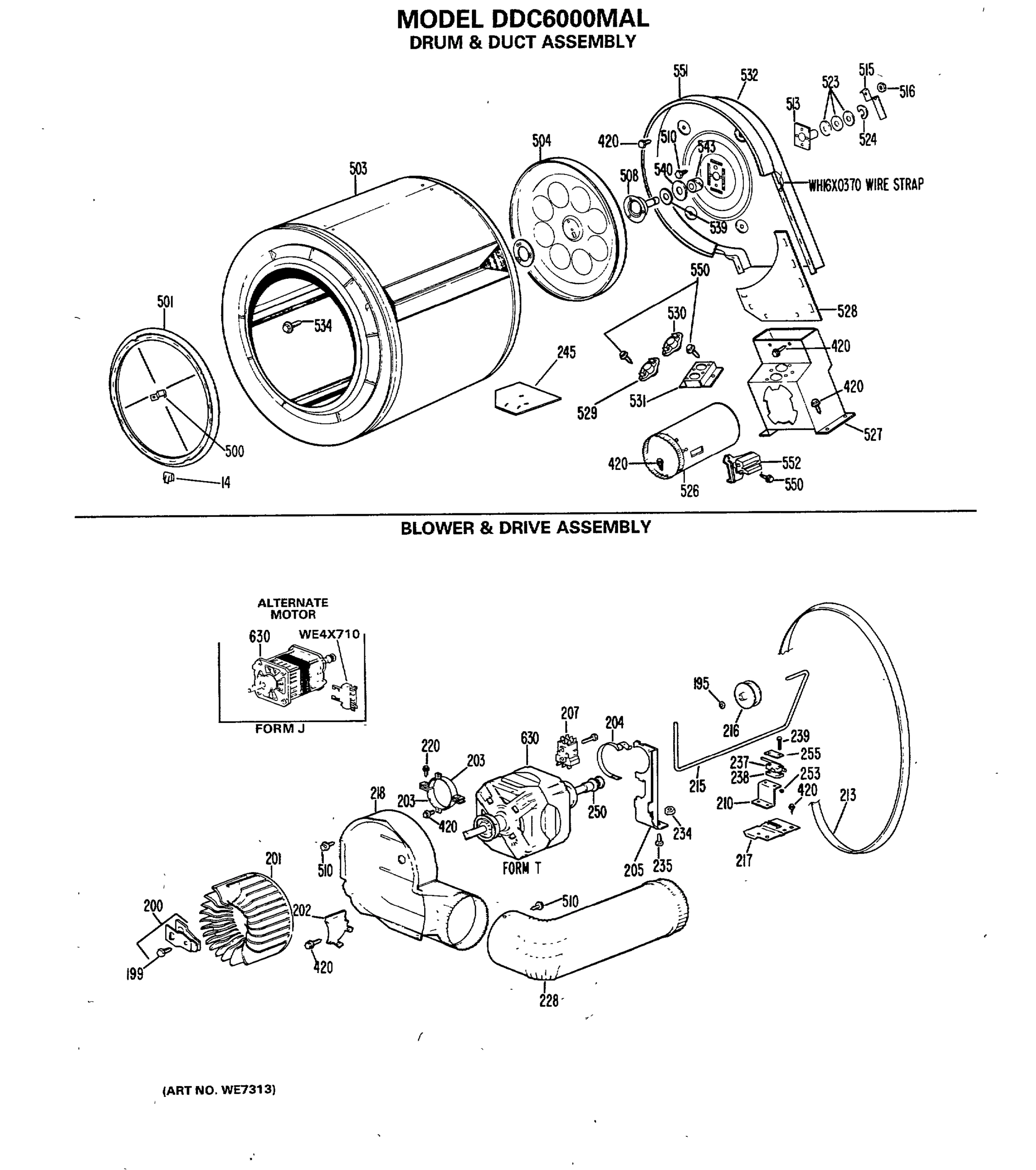 DRUM & DUCT ASSEMBLY