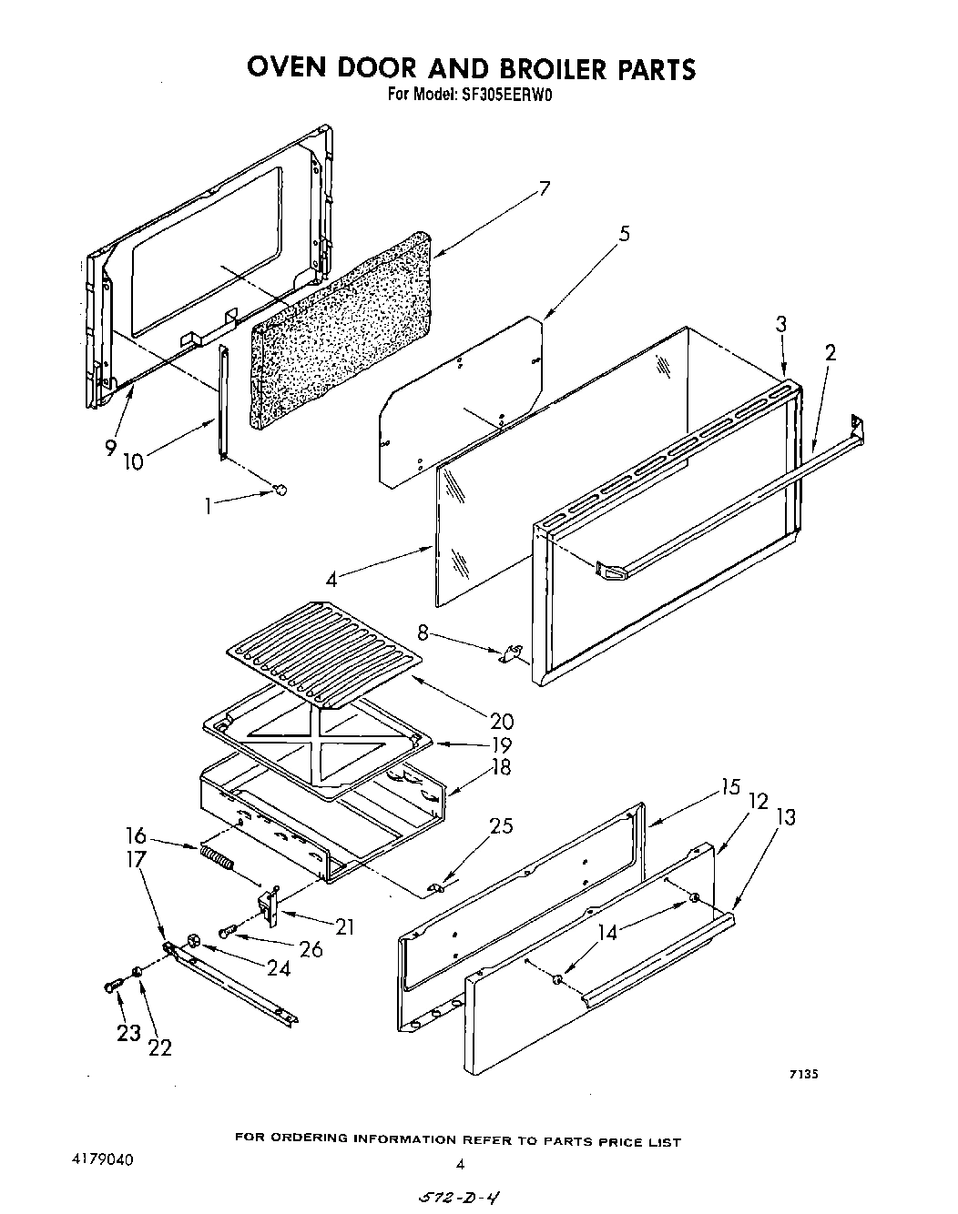 04 - OVEN DOOR AND BROILER
