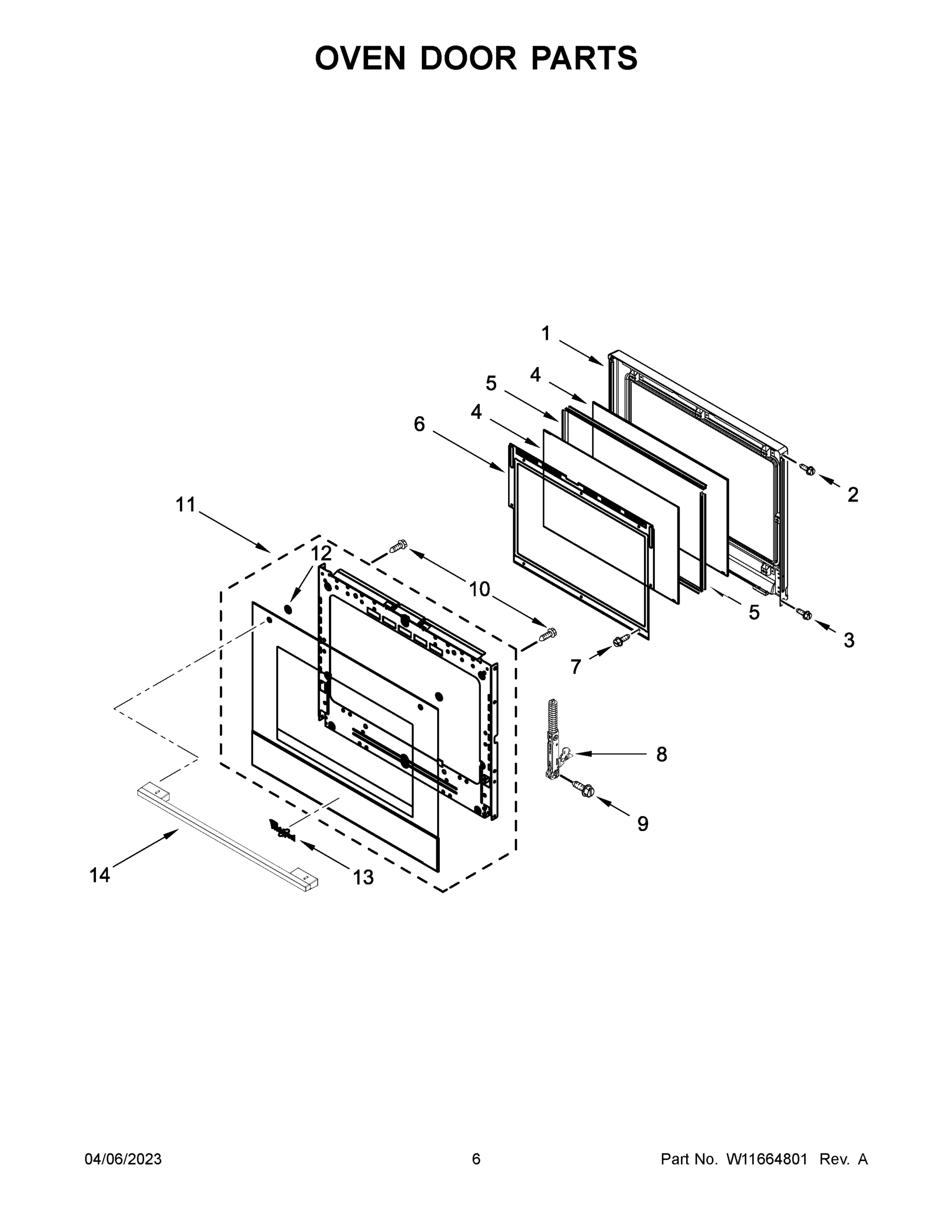 04 - OVEN DOOR PARTS