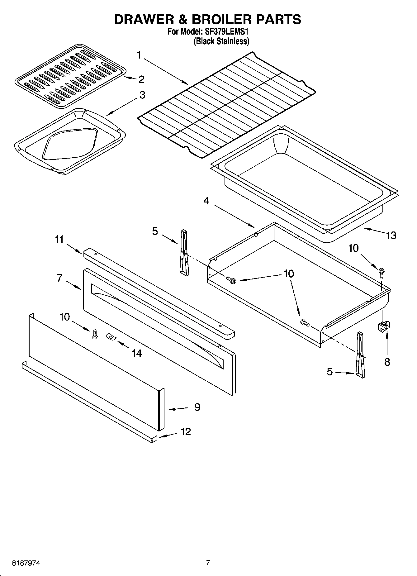 05 - DRAWER & BROILER PARTS