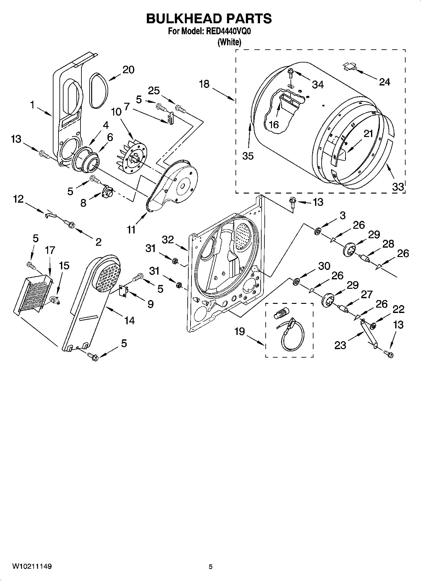 03 - BULKHEAD PARTS, OPTIONAL PARTS (NOT INCLUDED)