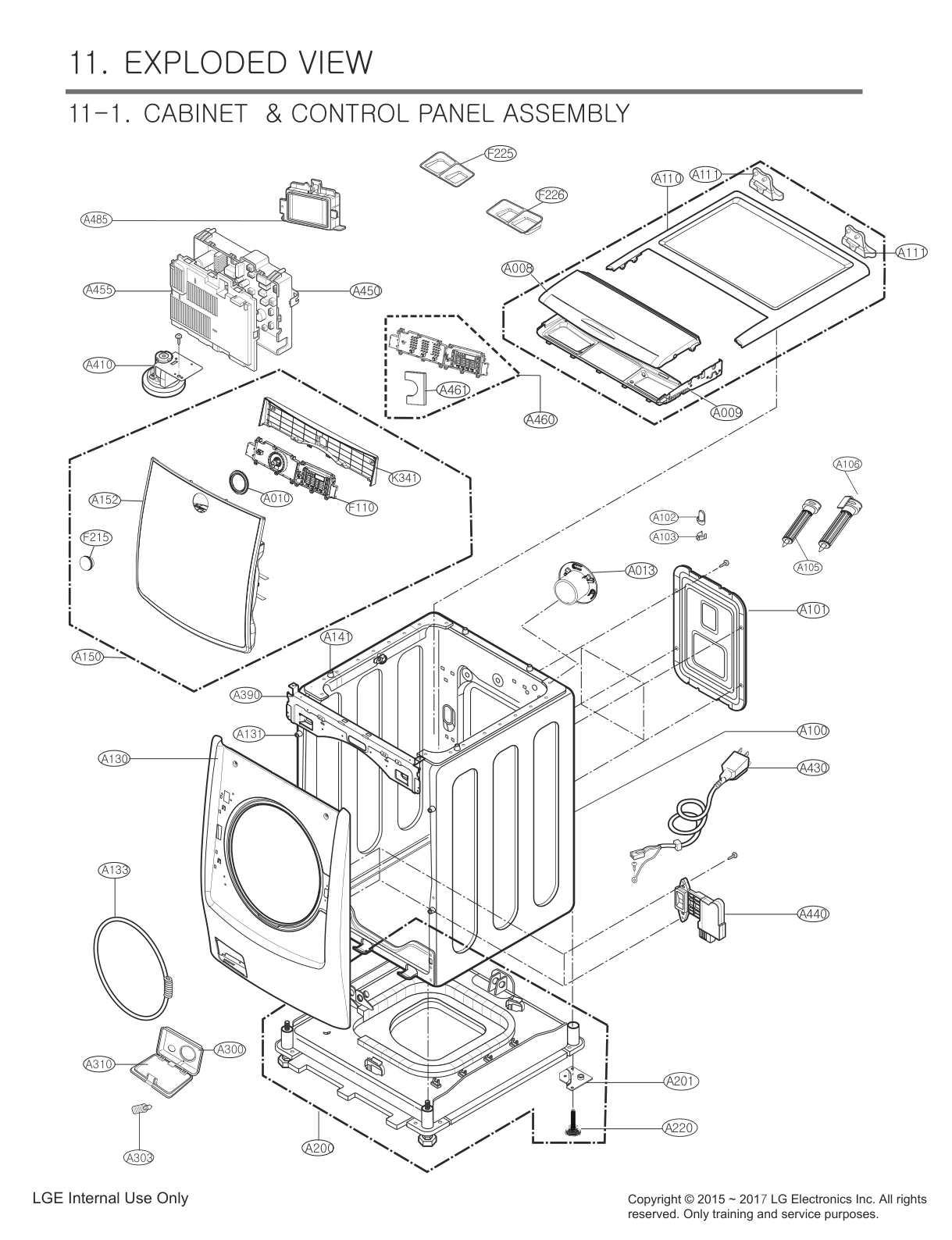 CABINET & CONTROL PANEL ASSEMBLY