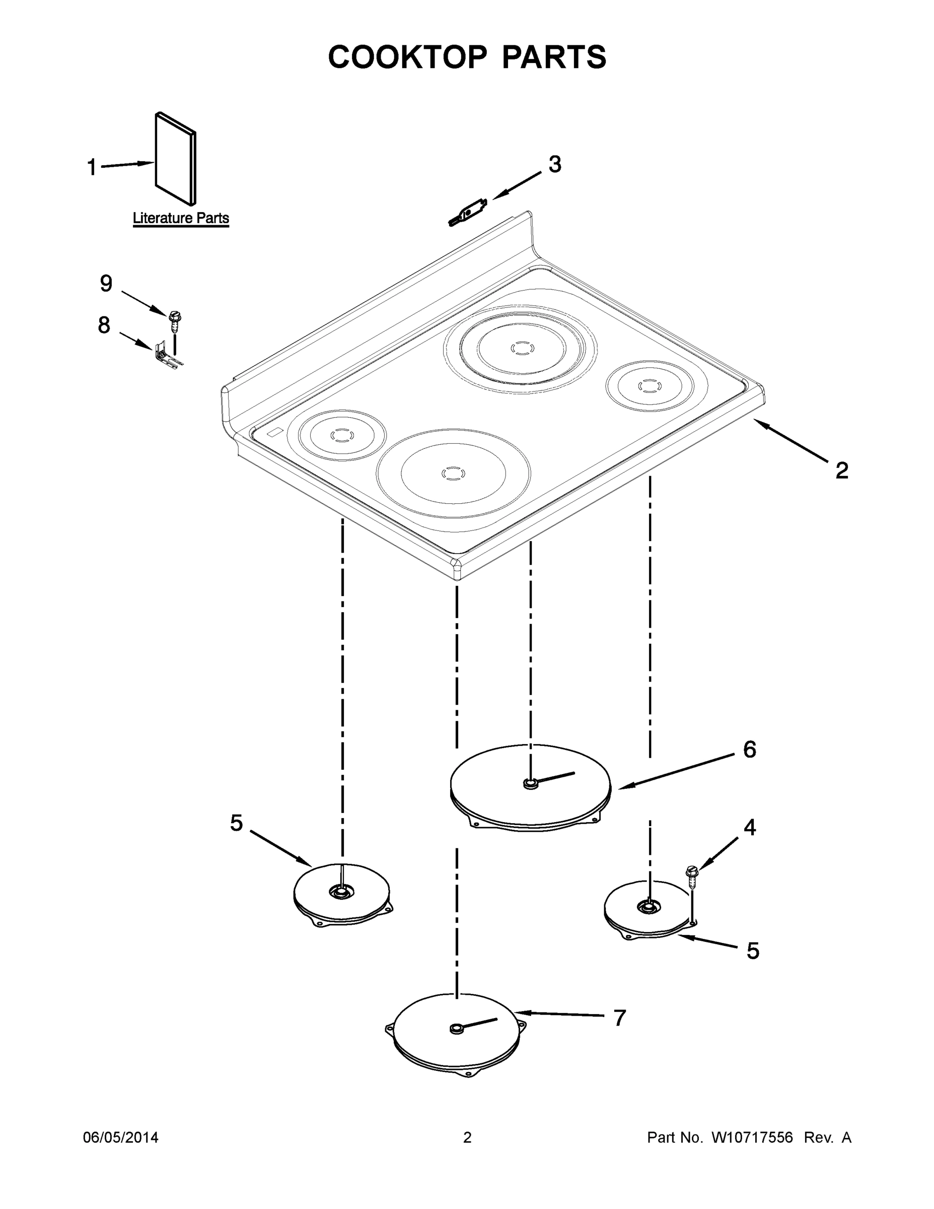 02 - COOKTOP PARTS