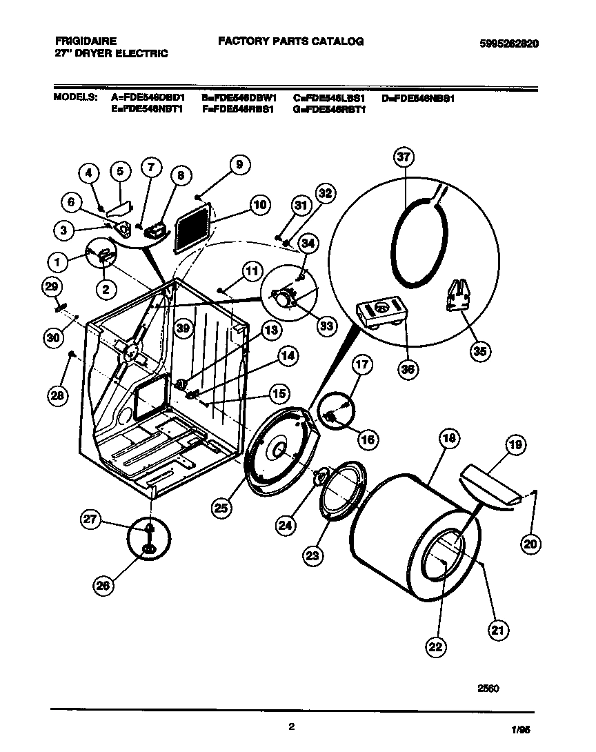 02 - CABINET, DRUM, HEATER ASMY.
