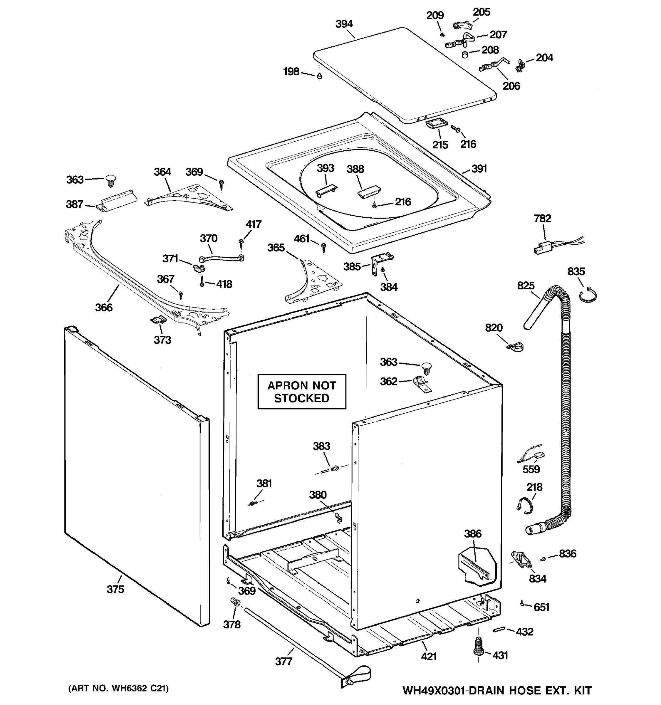 CABINET, COVER & FRONT PANEL