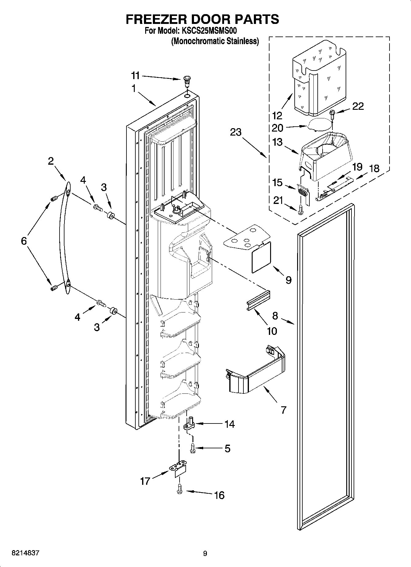 06 - FREEZER DOOR PARTS