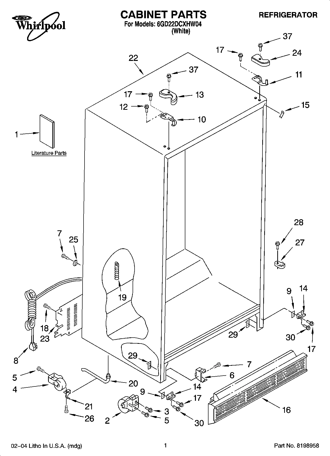 01 - CABINET PARTS