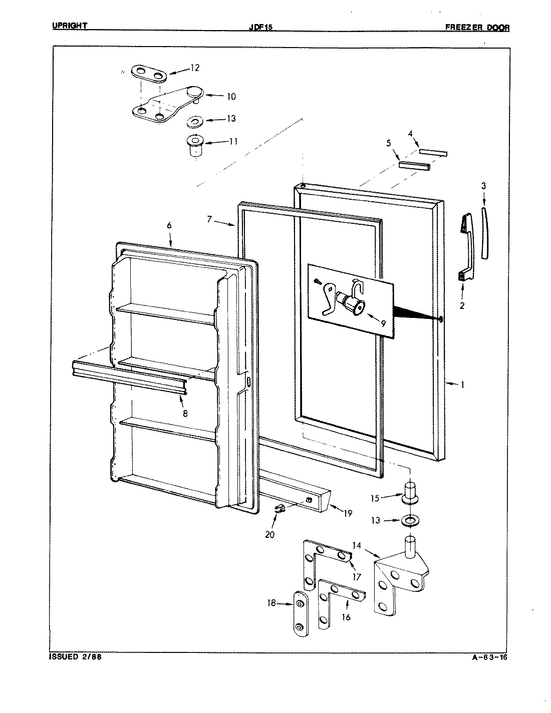 03 - UPRIGHT FREEZER DOOR