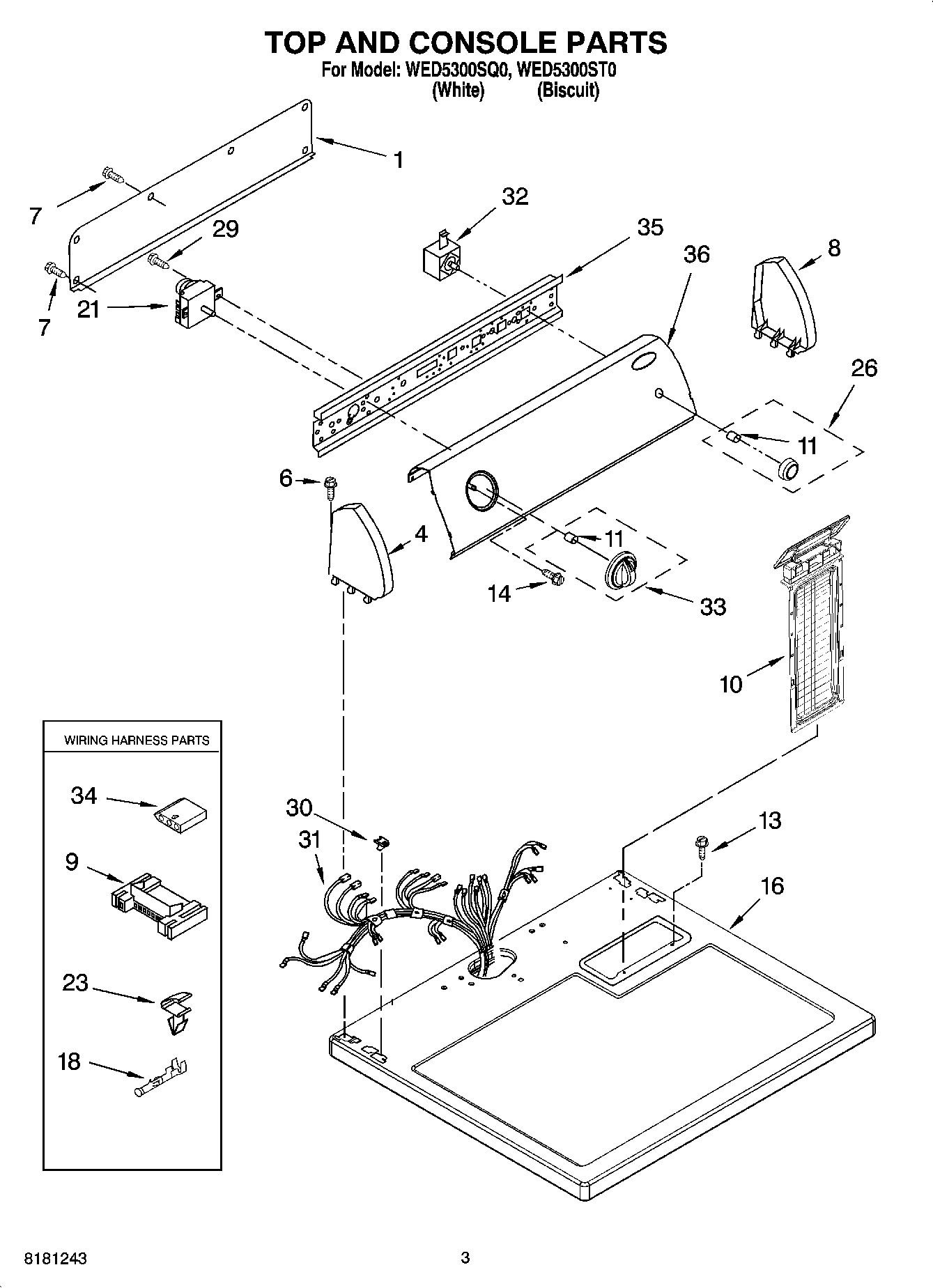 02 - TOP AND CONSOLE PARTS