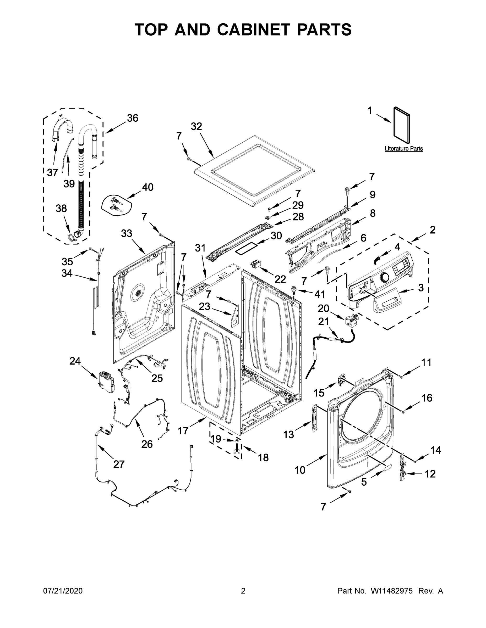 02 - TOP AND CABINET PARTS