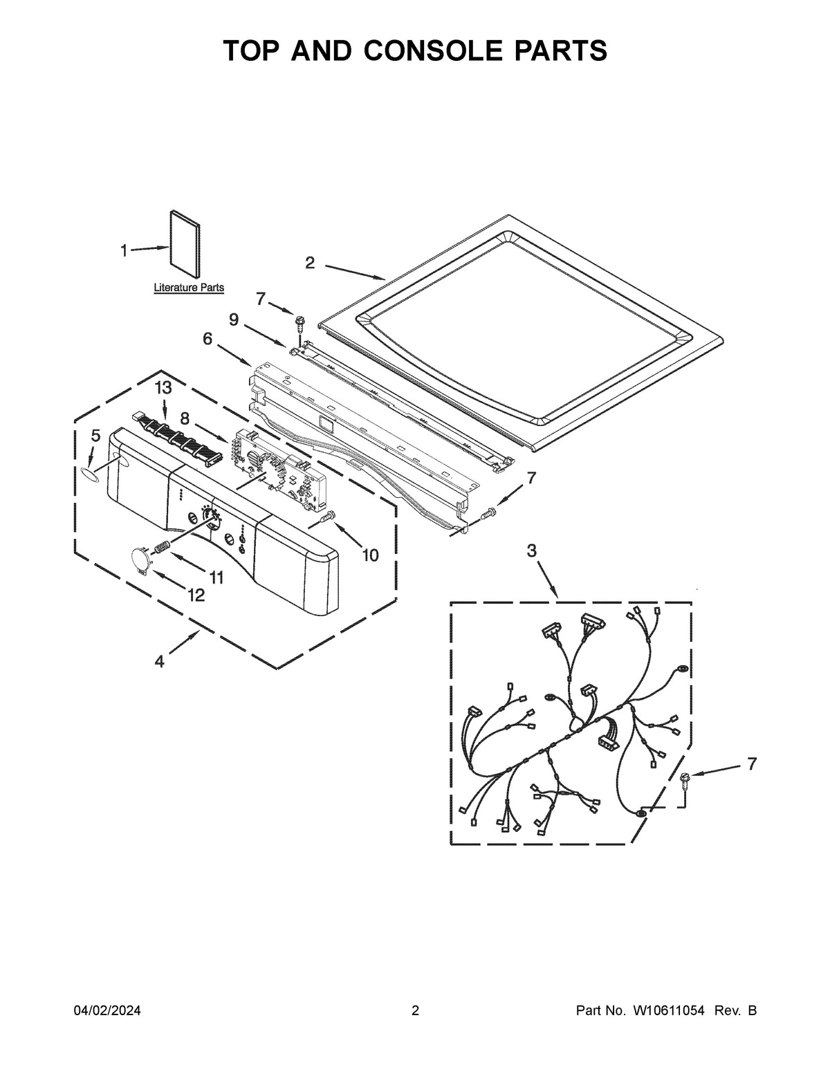 02 - TOP AND CONSOLE PARTS