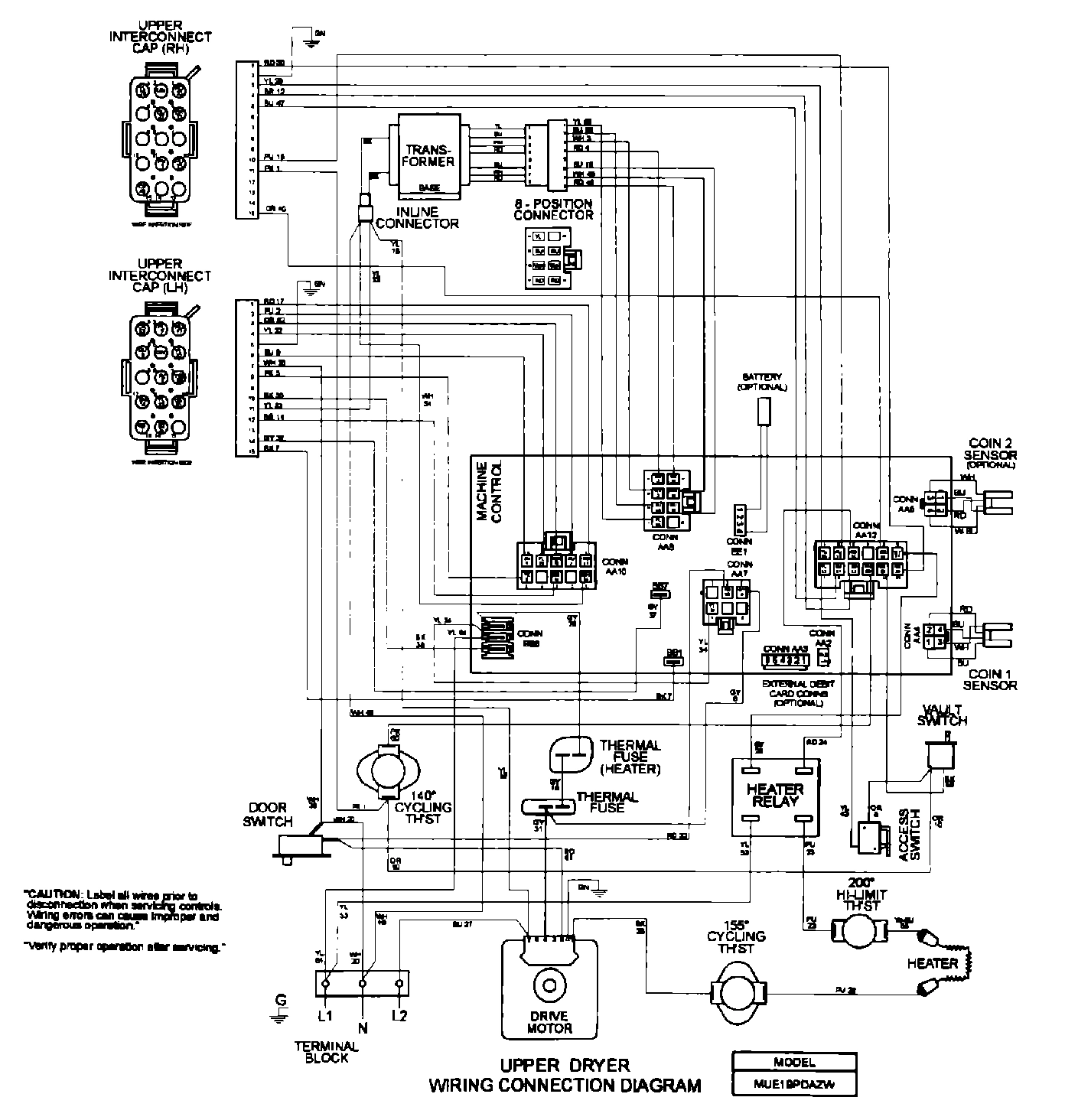 15 - WIRING INFORMATION (MLE/MUE19PDAZ)