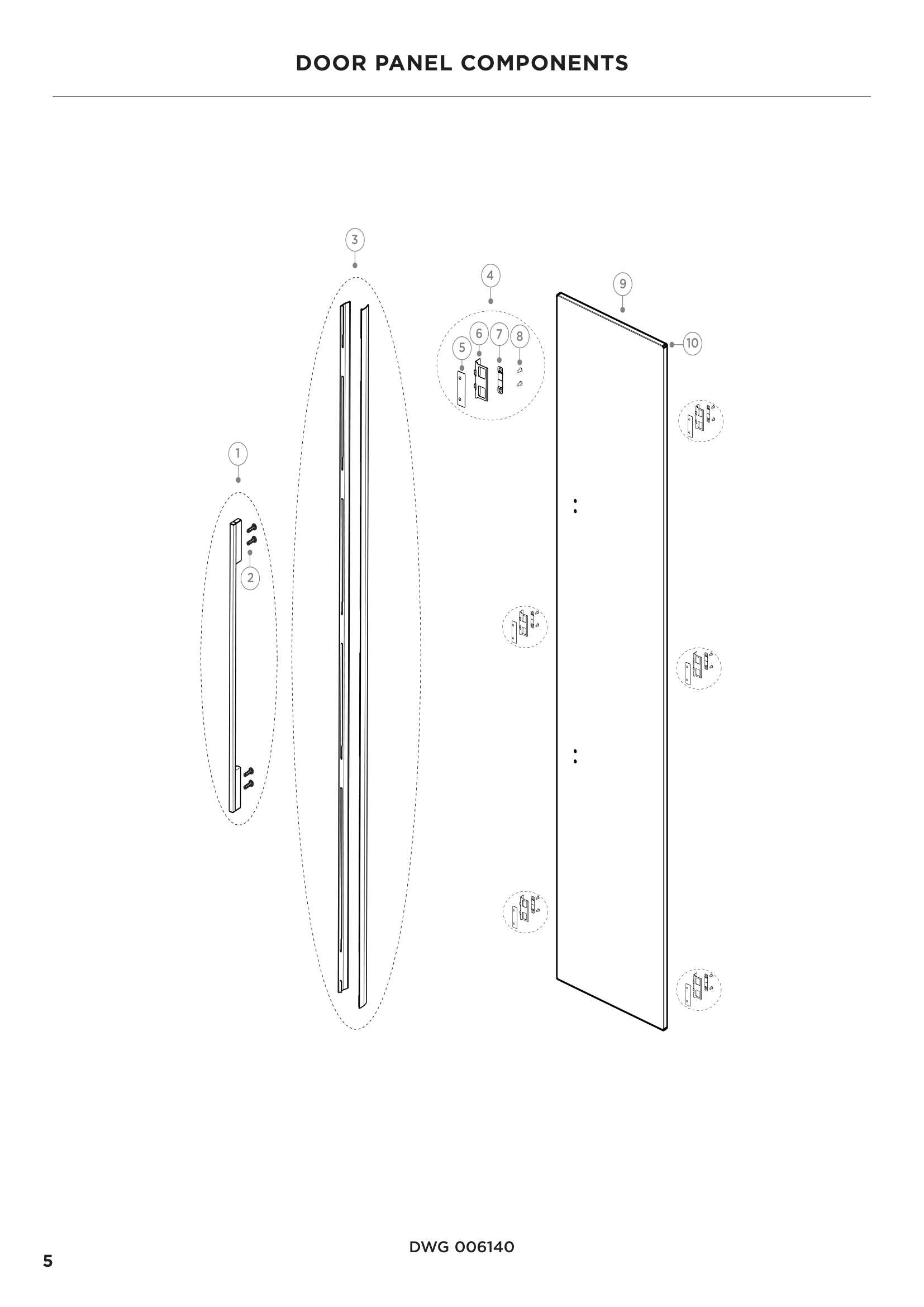 DOOR PANEL COMPONENTS