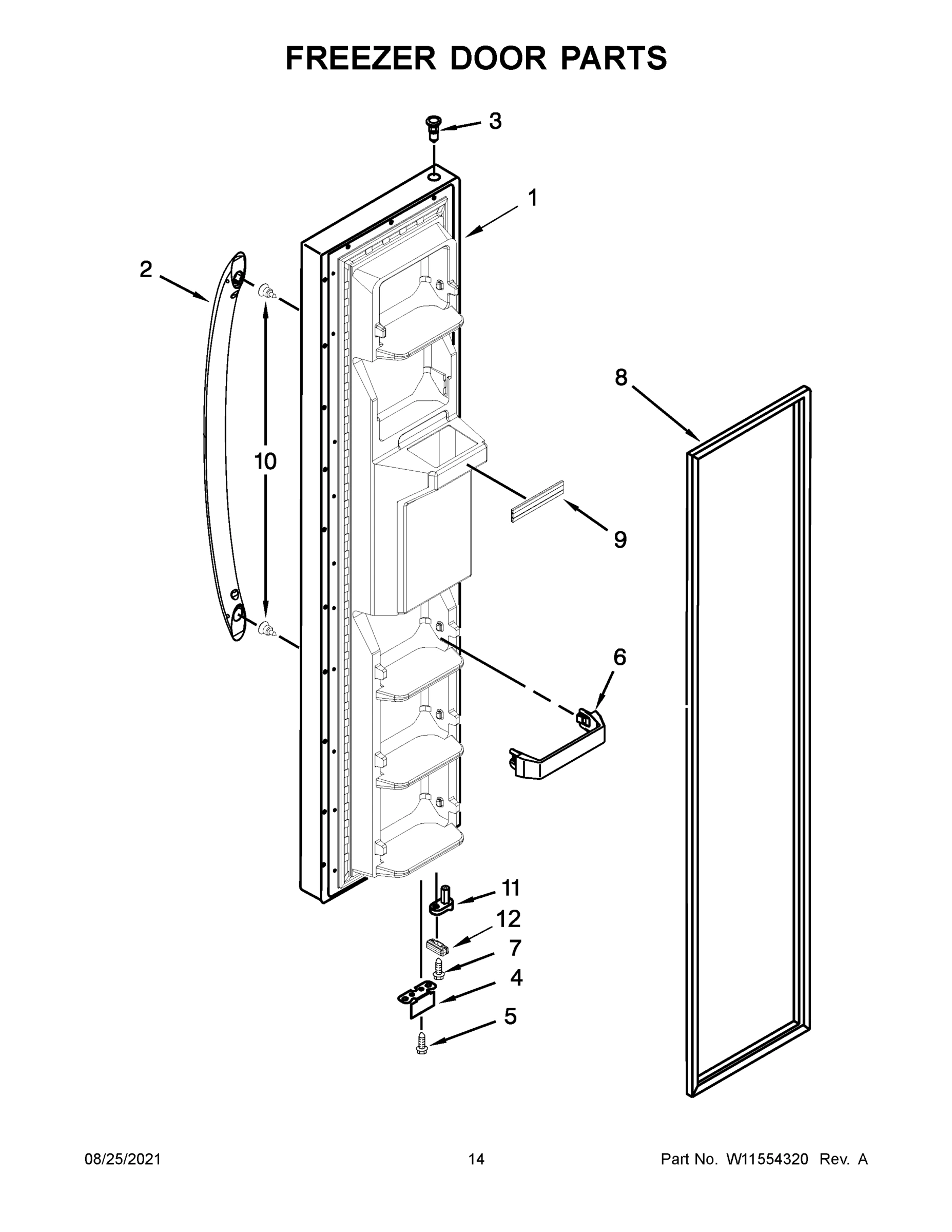 08 - FREEZER DOOR PARTS