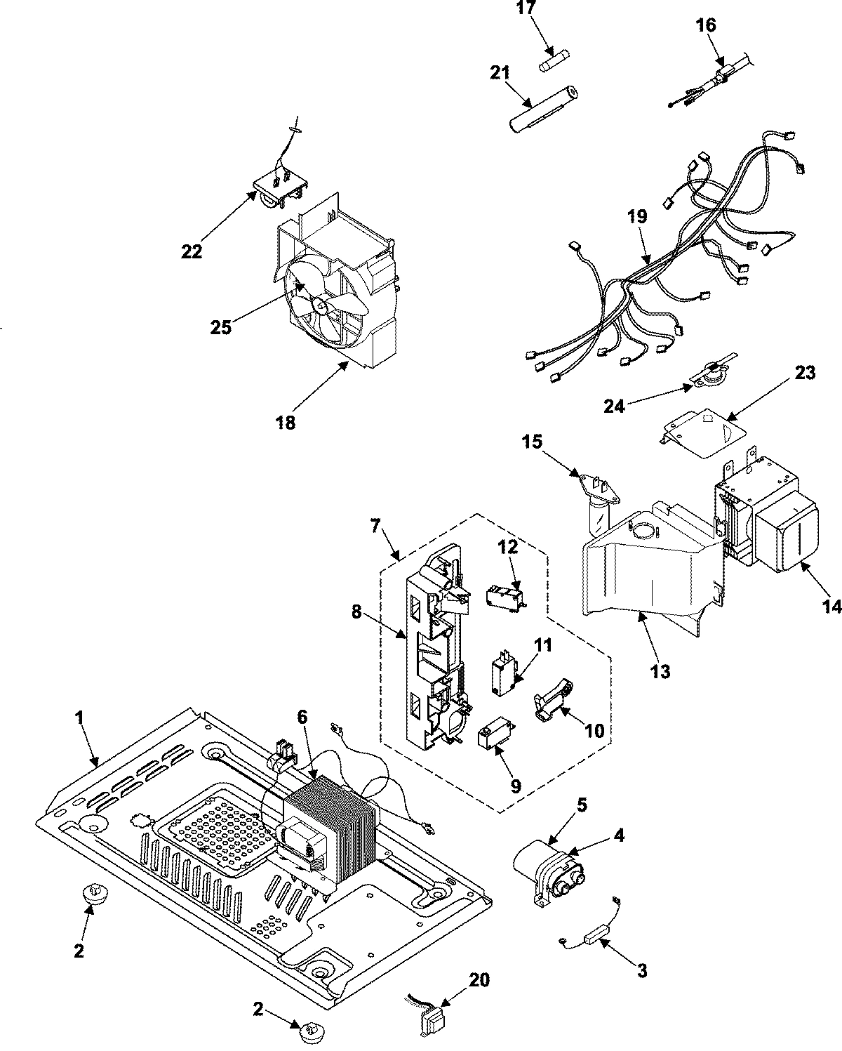 03 - INTERNAL CONTROL/LATCH ASSY/BASE