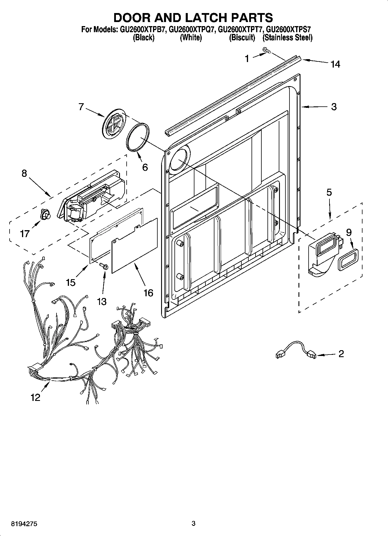 03 - DOOR AND LATCH PARTS