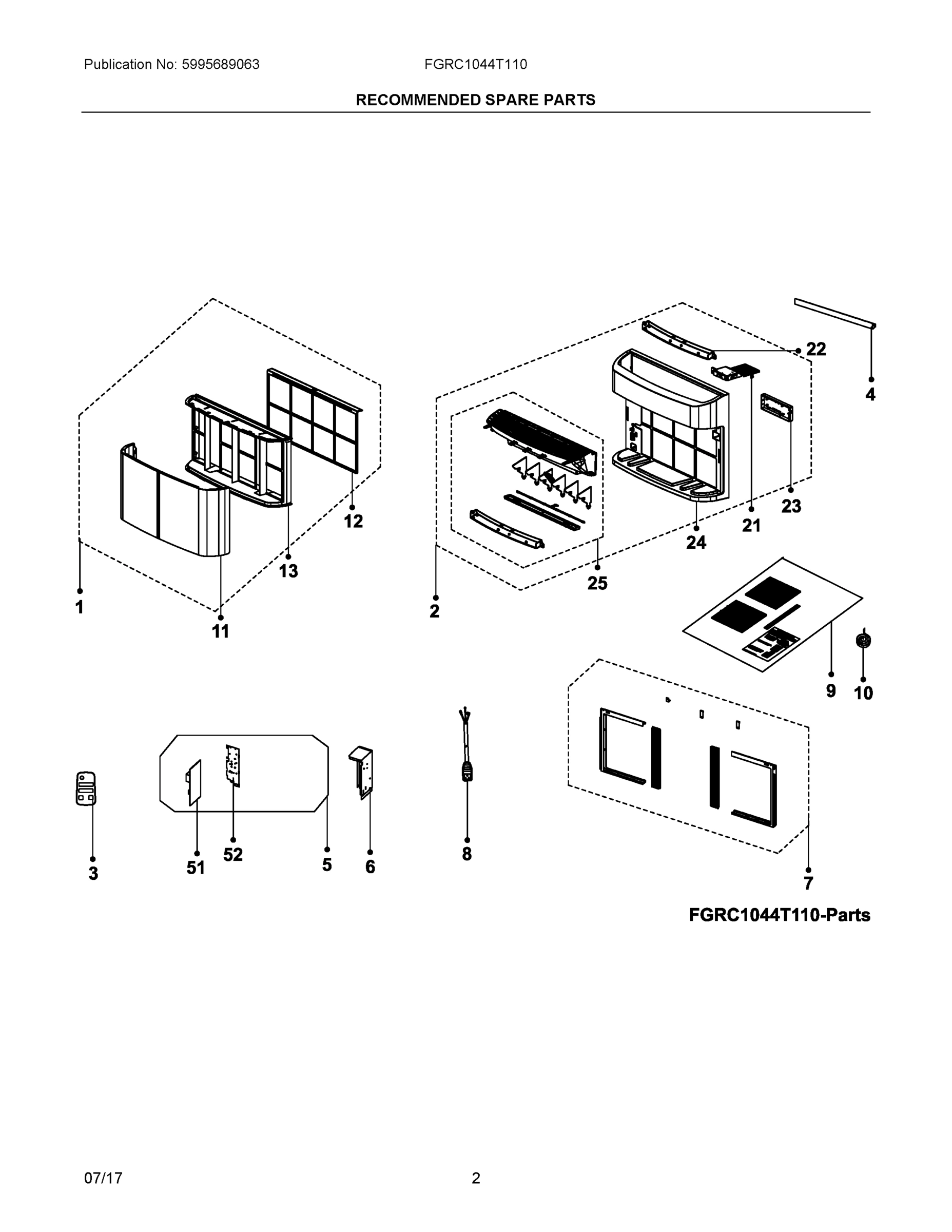 02 - RECOMMENDED SPARE PARTS