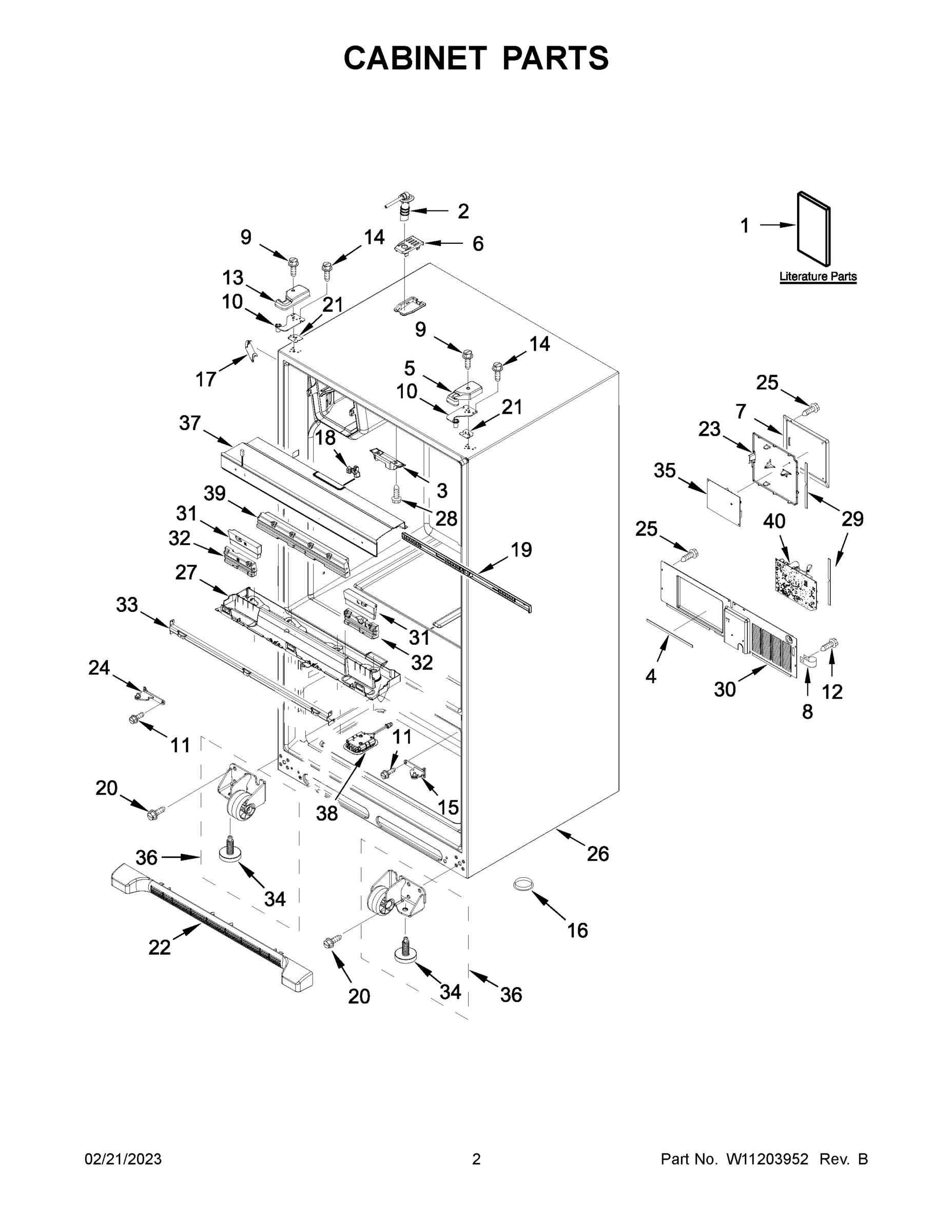 02 - CABINET PARTS