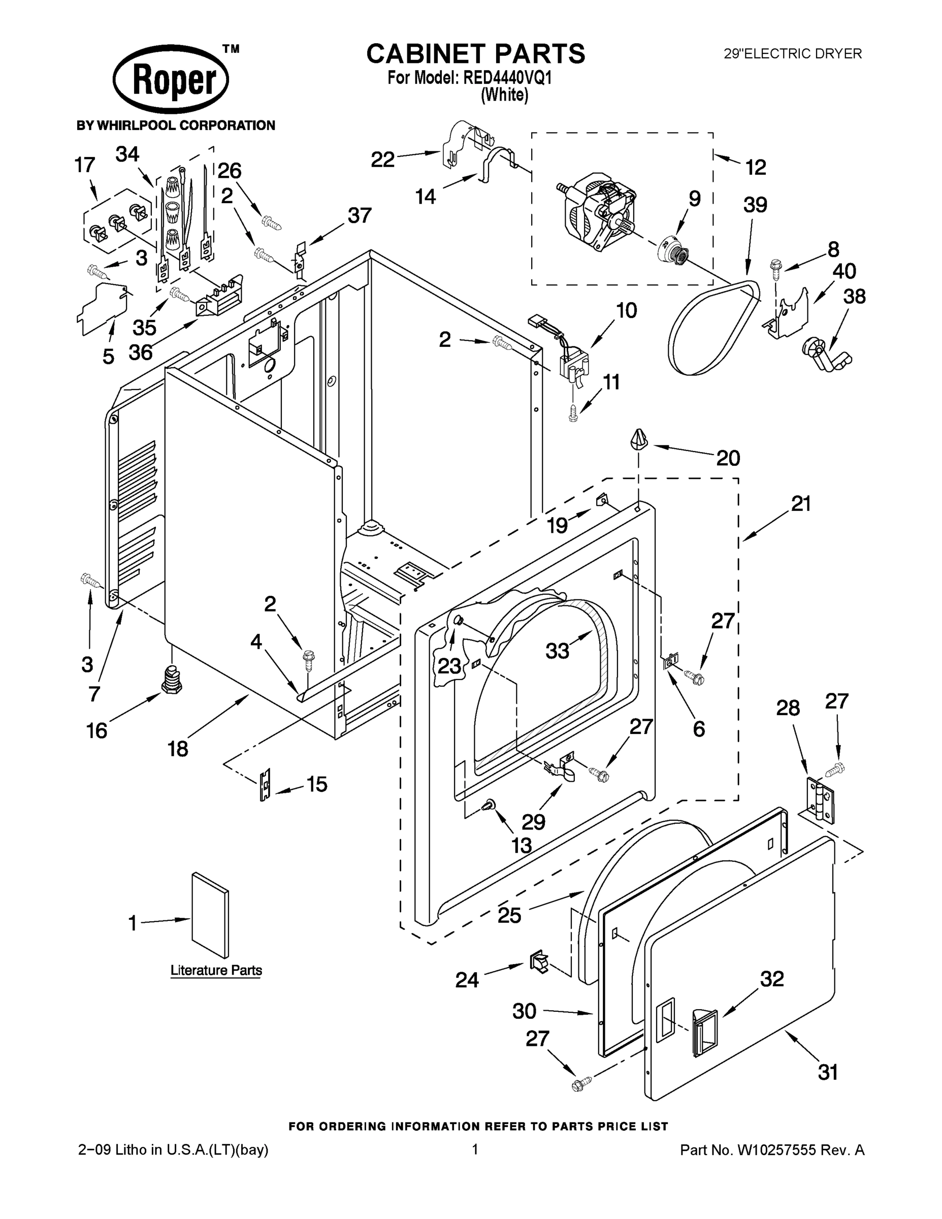 01 - CABINET PARTS