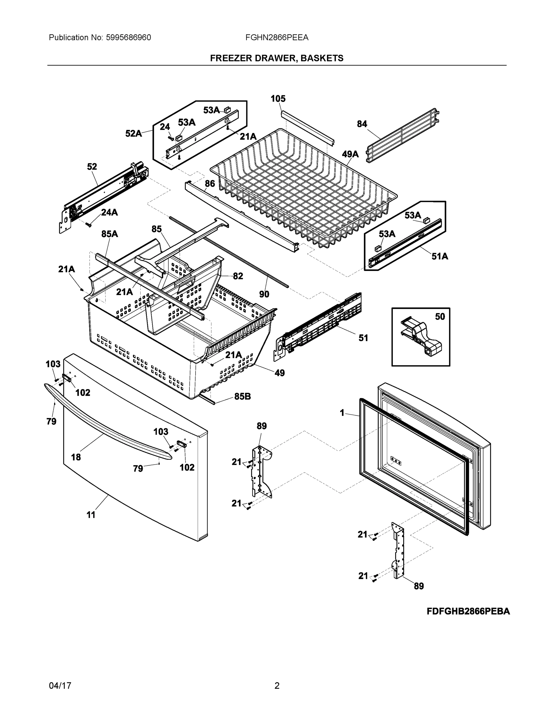 02 - FREEZER DRAWER, BASKETS