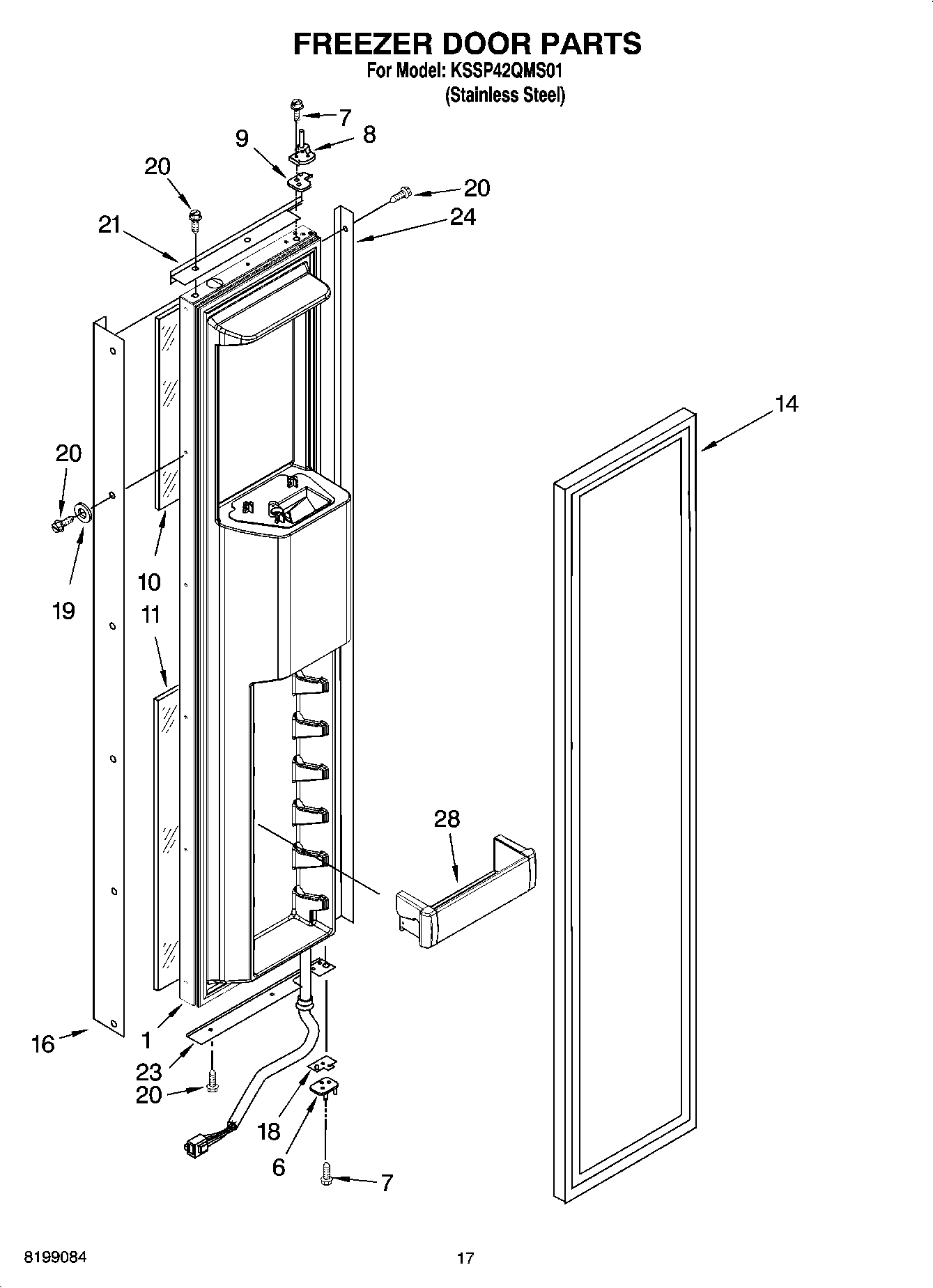 11 - FREEZER DOOR PARTS
