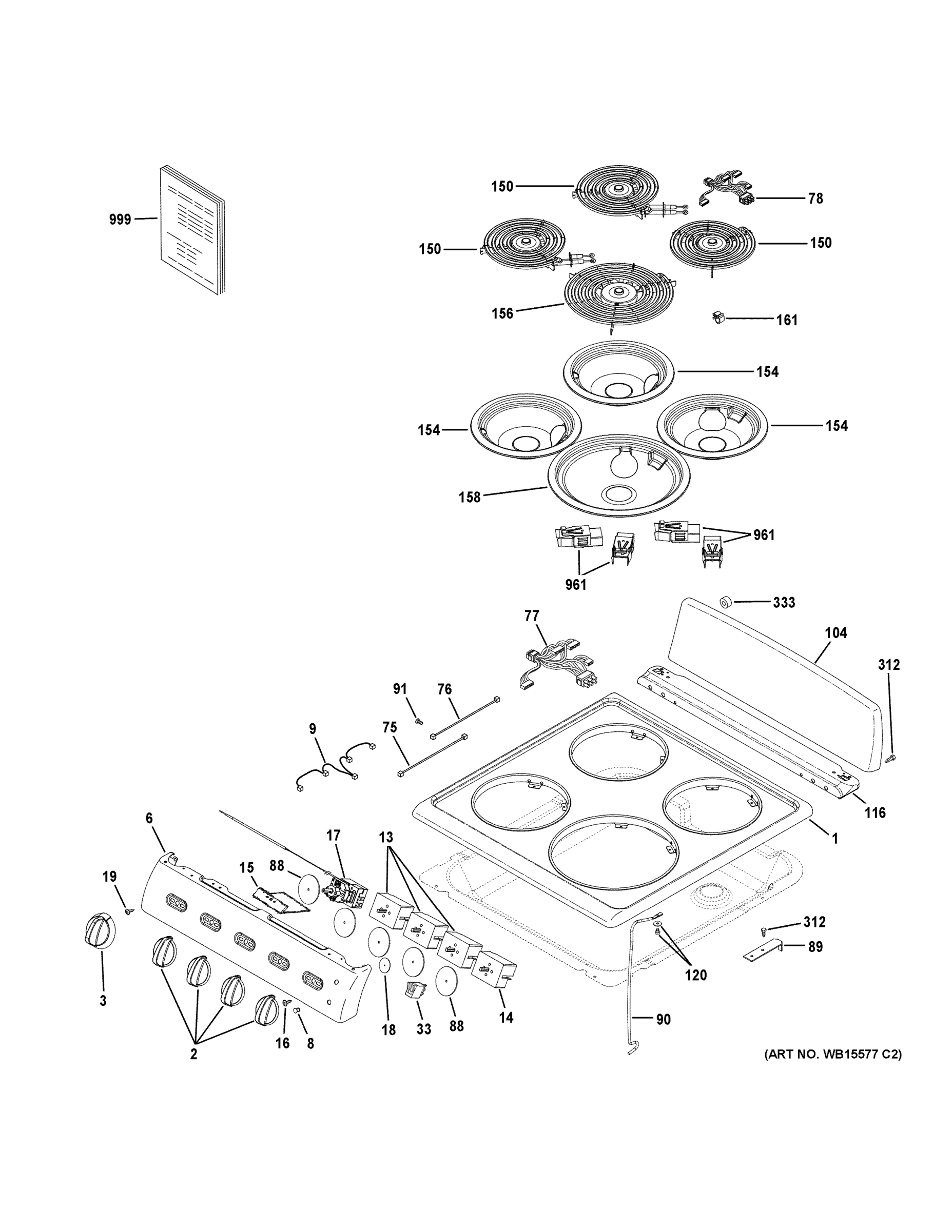 CONTROL PANEL & COOKTOP