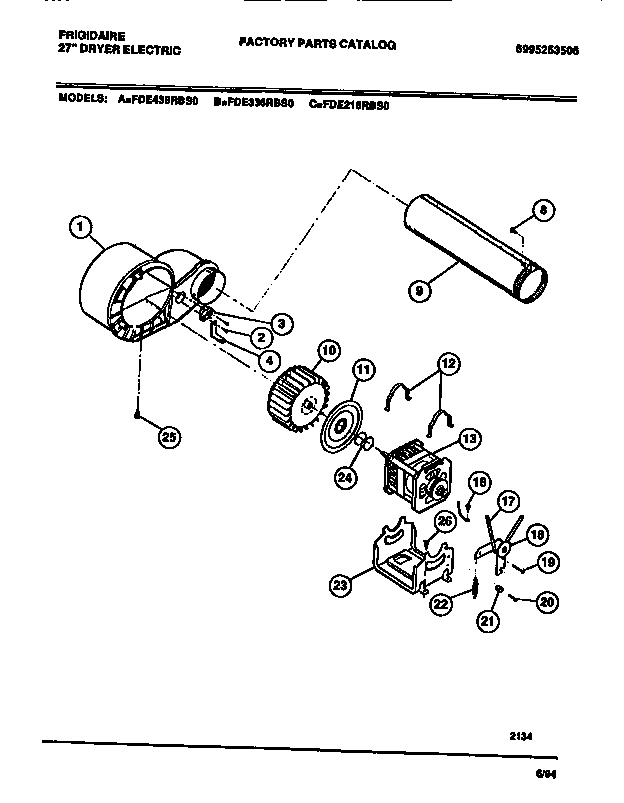 04 - MOTOR, FAN HOUSING, EXHAUST DUCT