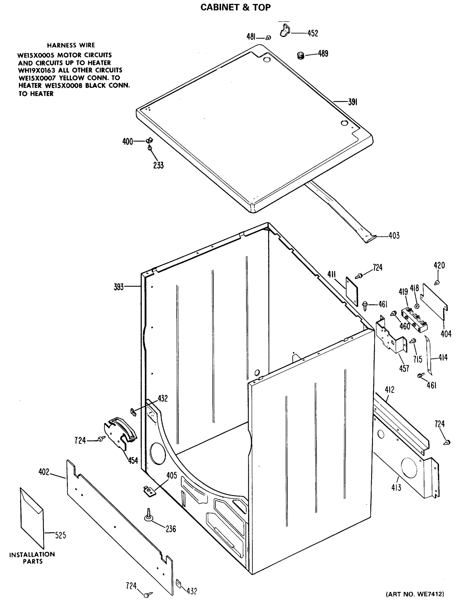 CABINET & TOP