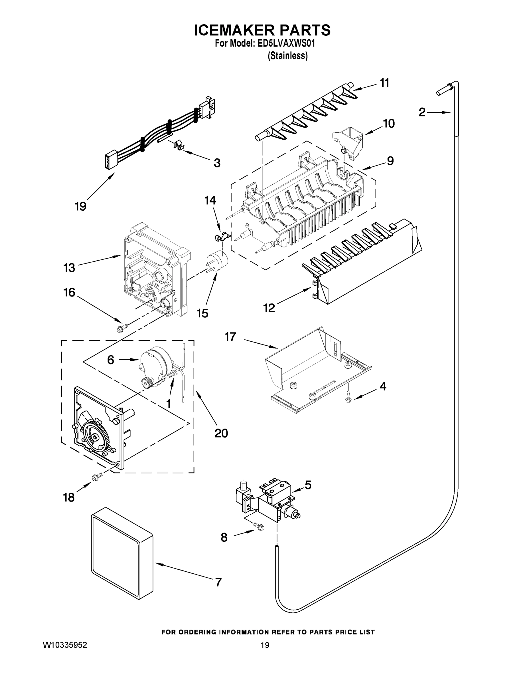 12 - ICEMAKER PARTS