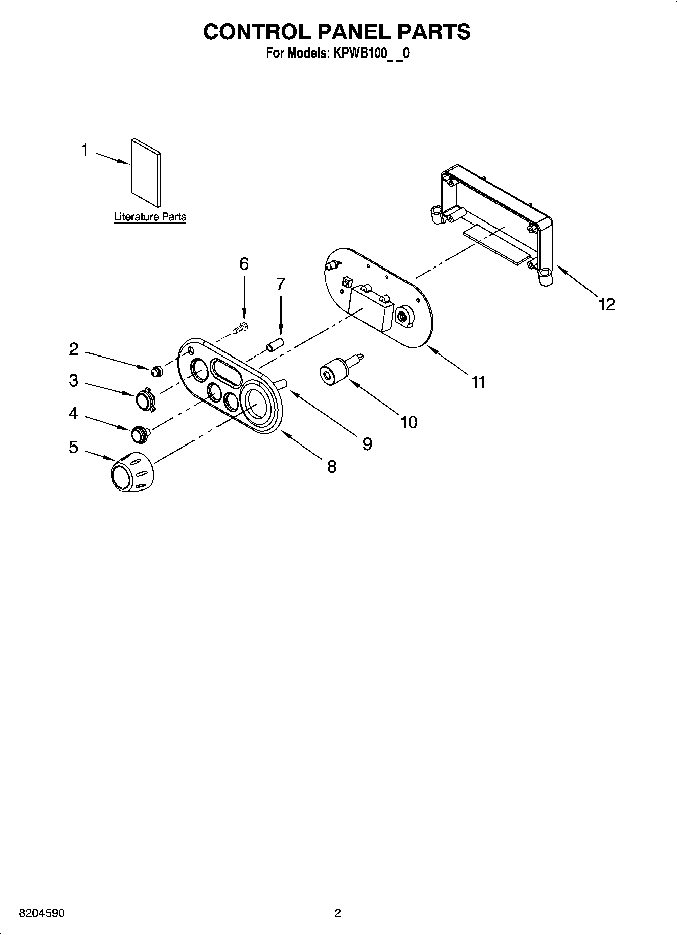01 - CONTROL PANEL PARTS