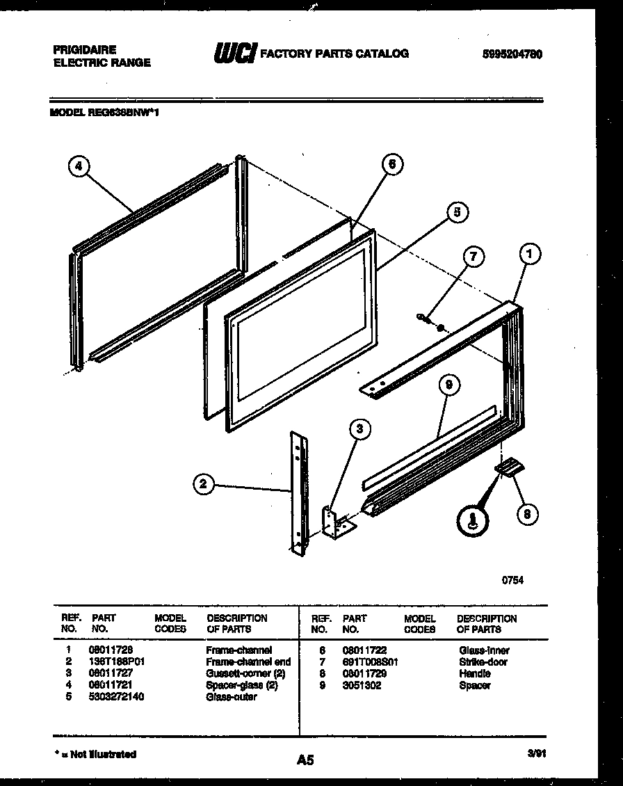 05 - UPPER OVEN DOOR PARTS