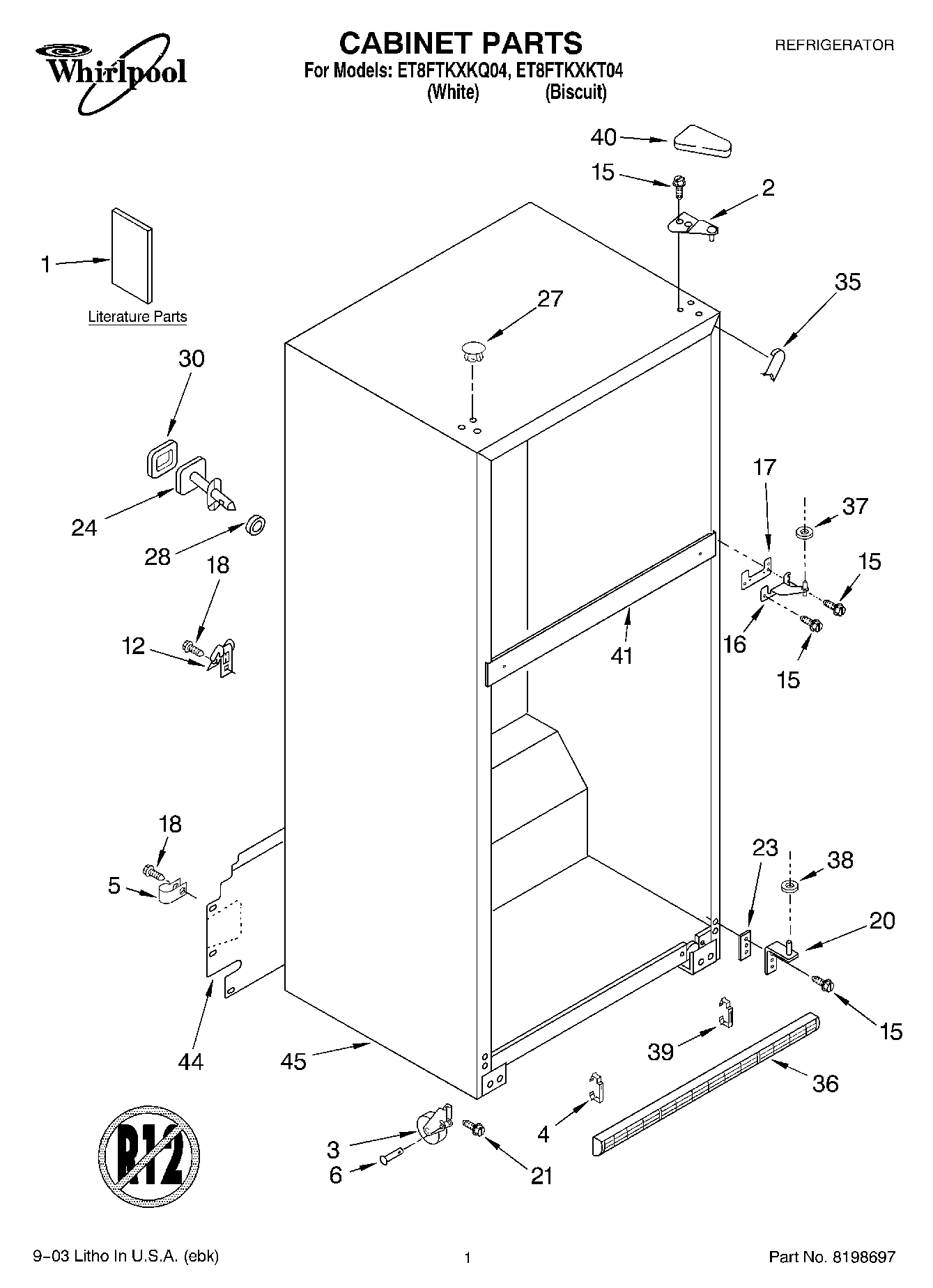 01 - CABINET PARTS