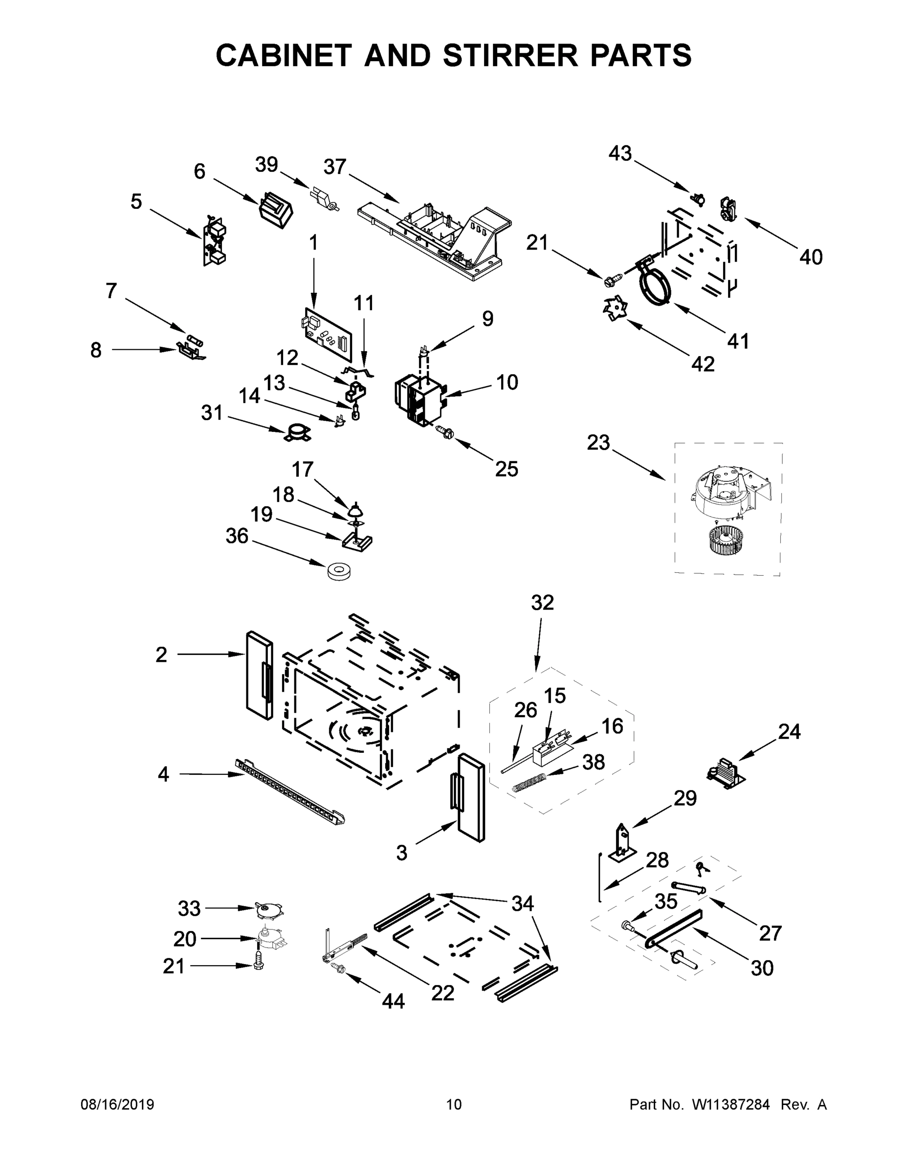 06 - CABINET AND STIRRER PARTS