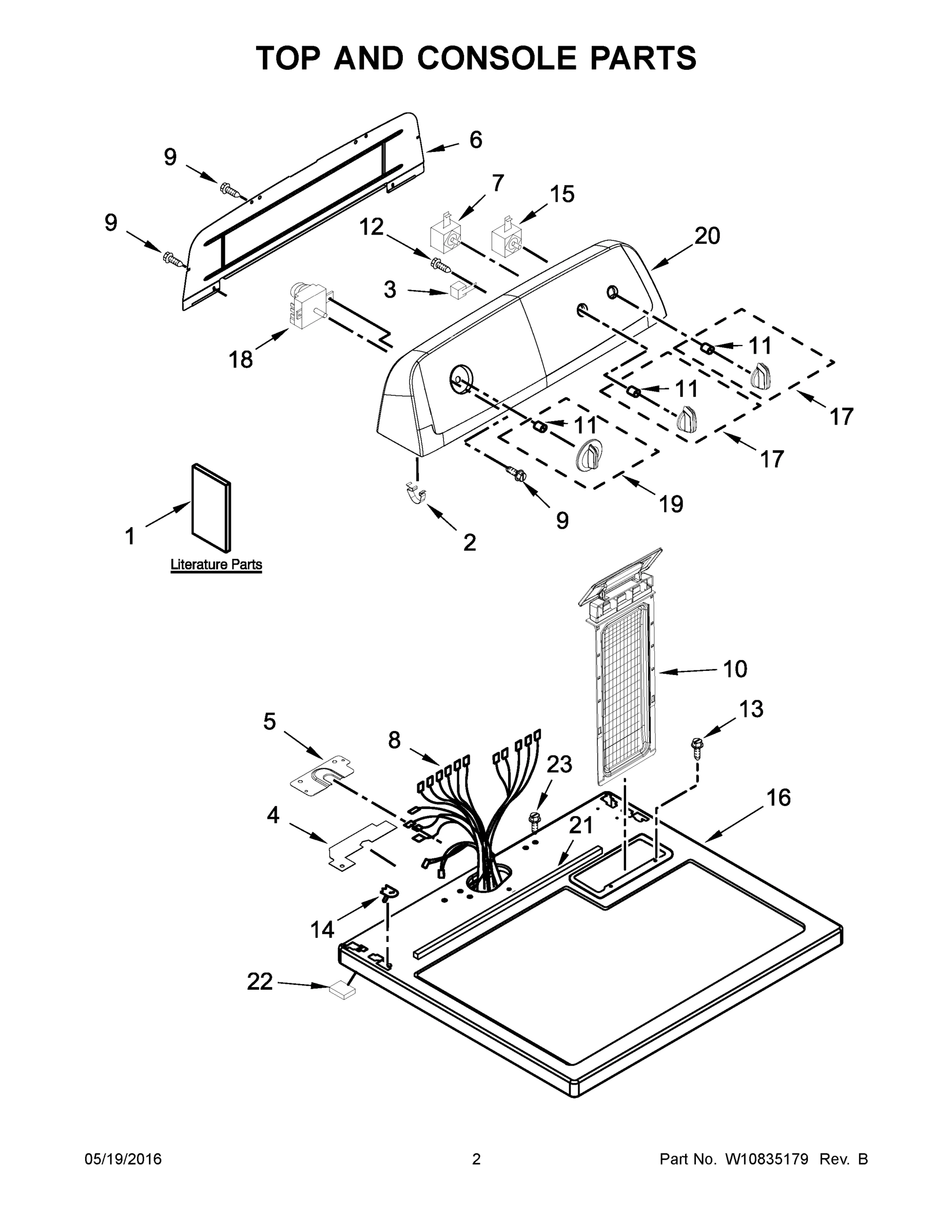 02 - TOP AND CONSOLE PARTS