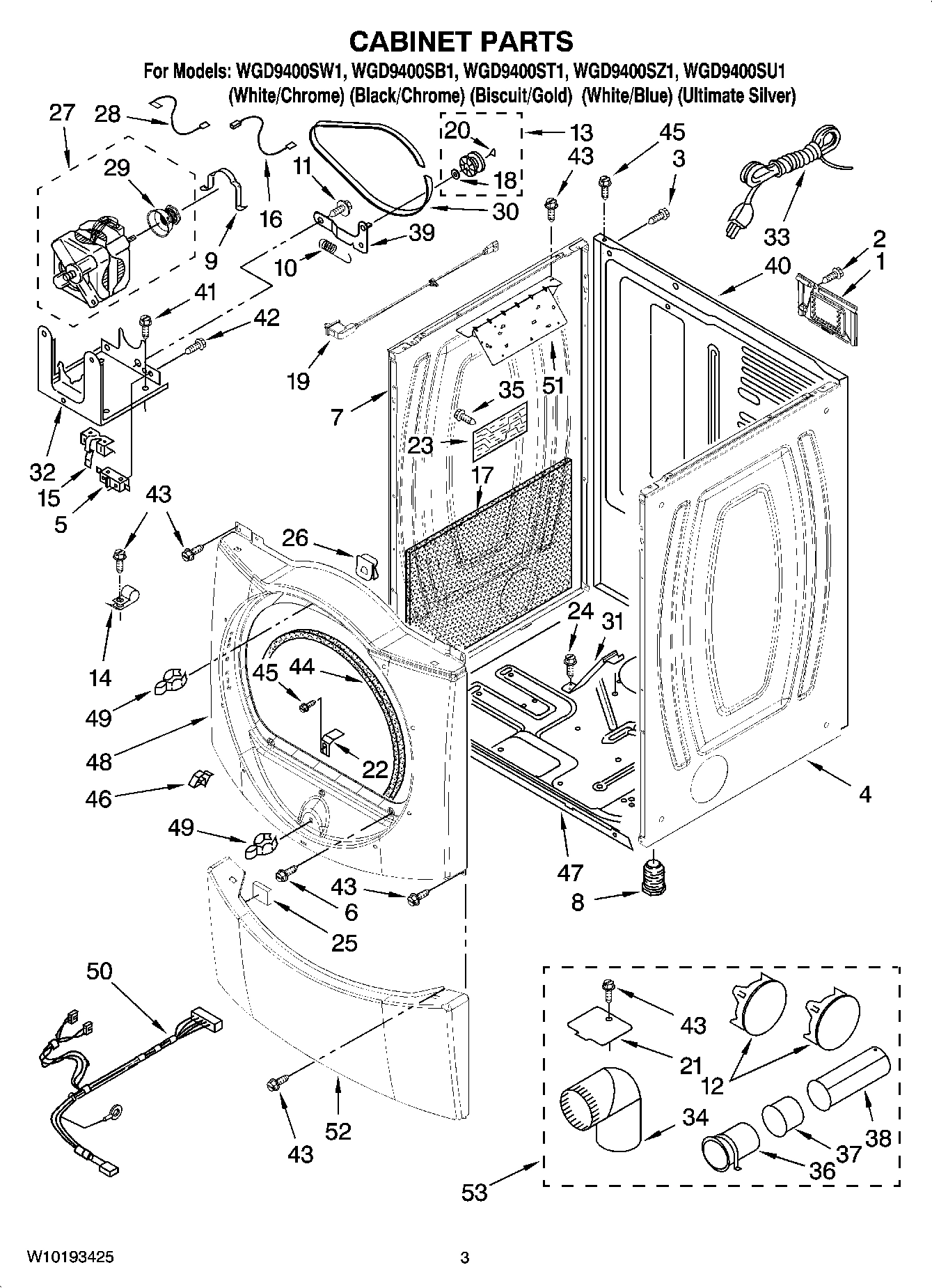 02 - CABINET PARTS