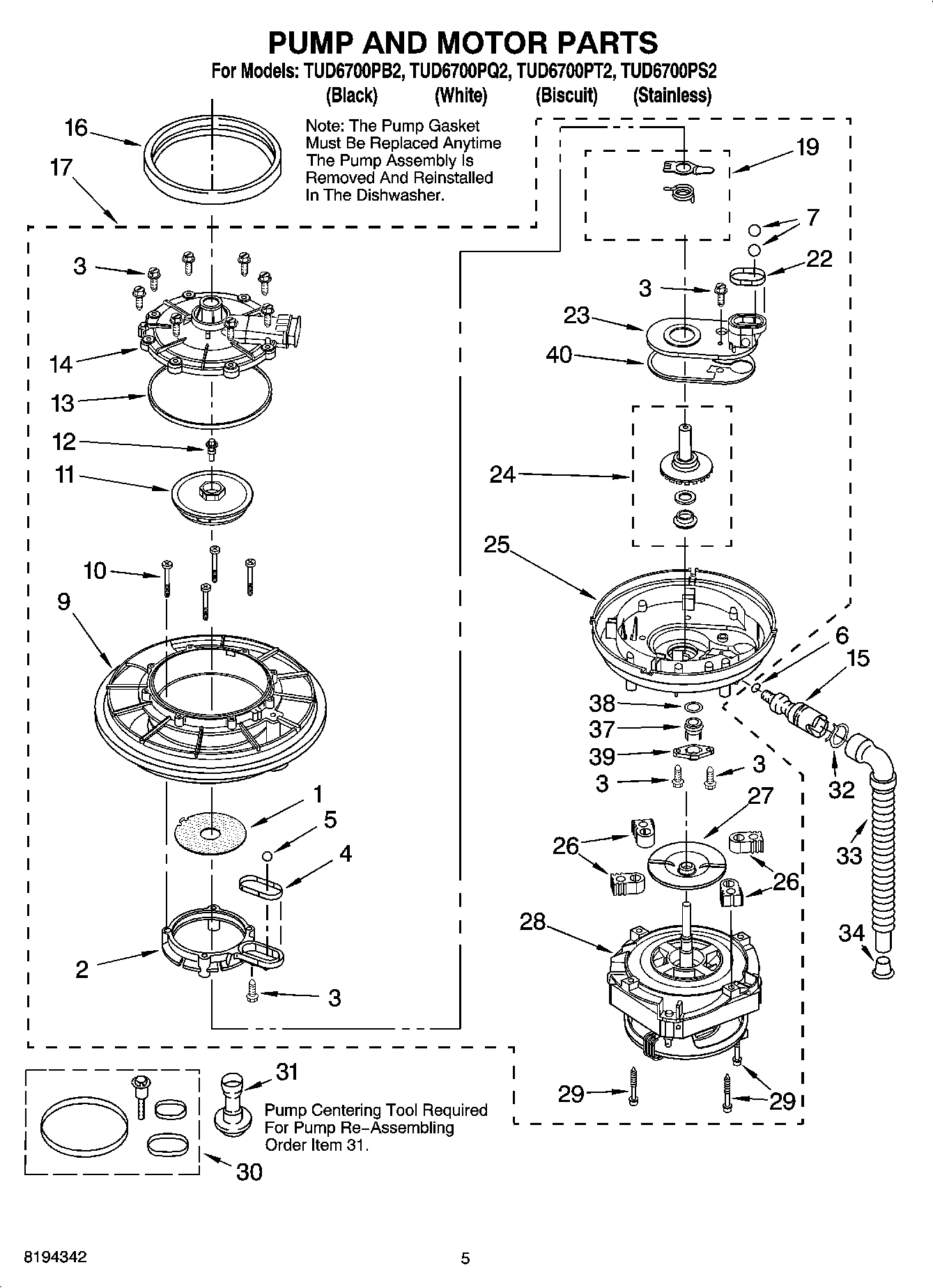 04 - PUMP AND MOTOR PARTS