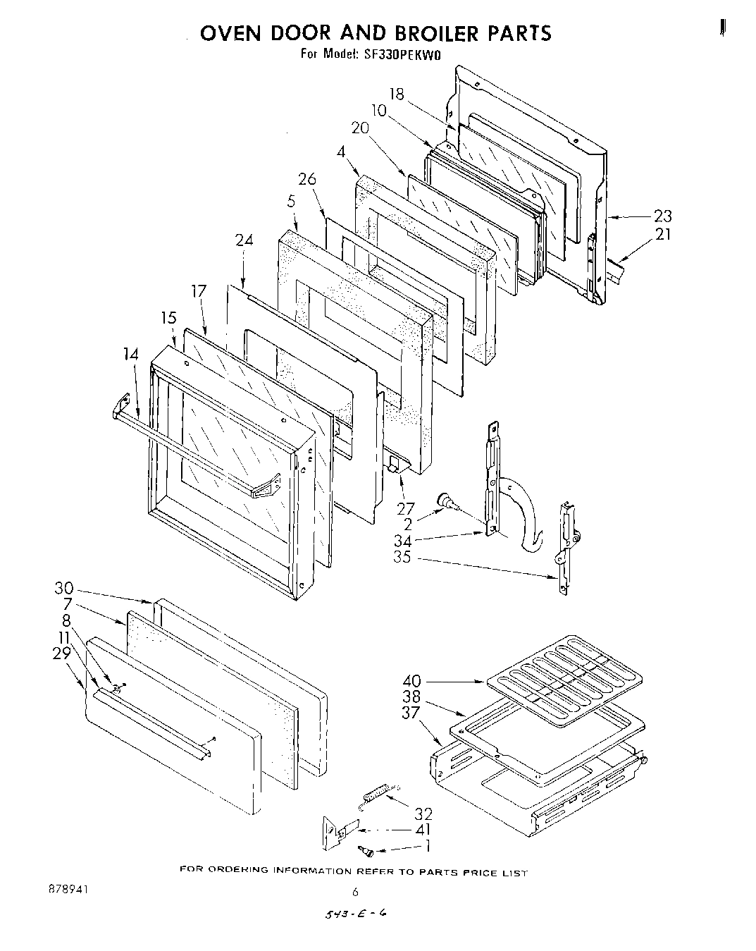 04 - OVEN DOOR AND BROILER