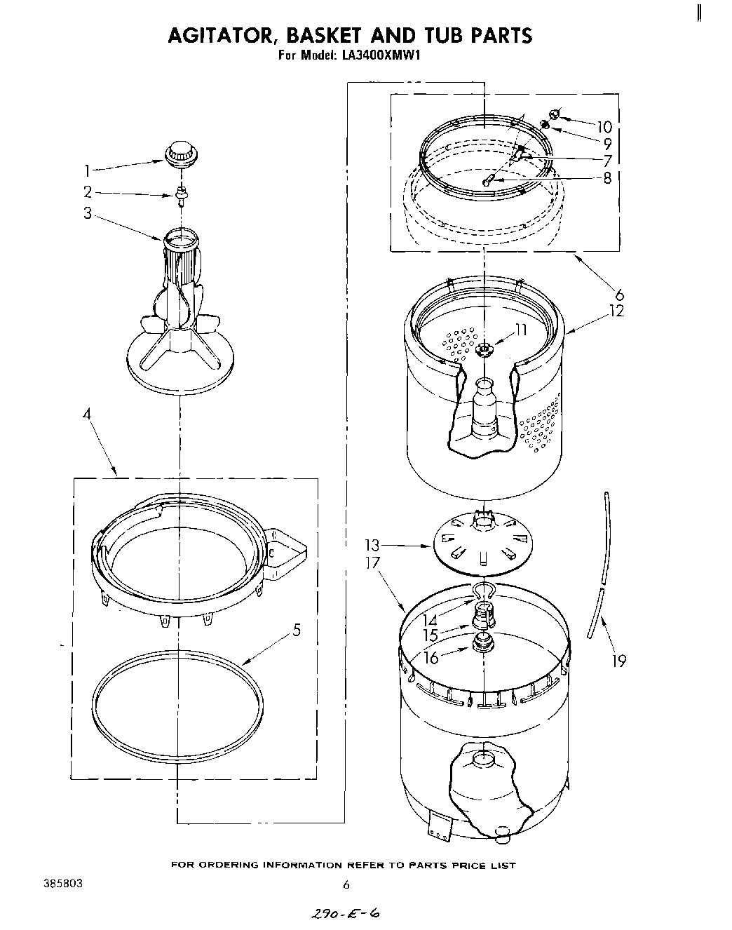 04 - AGITATOR, BASKET AND TUB