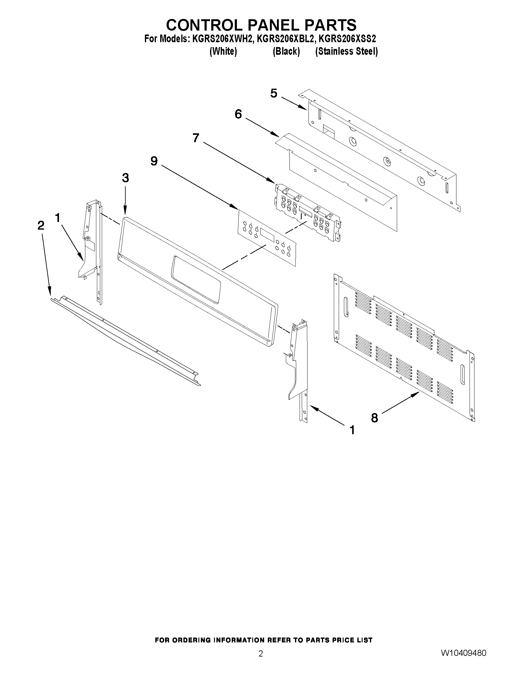 02 - CONTROL PANEL PARTS