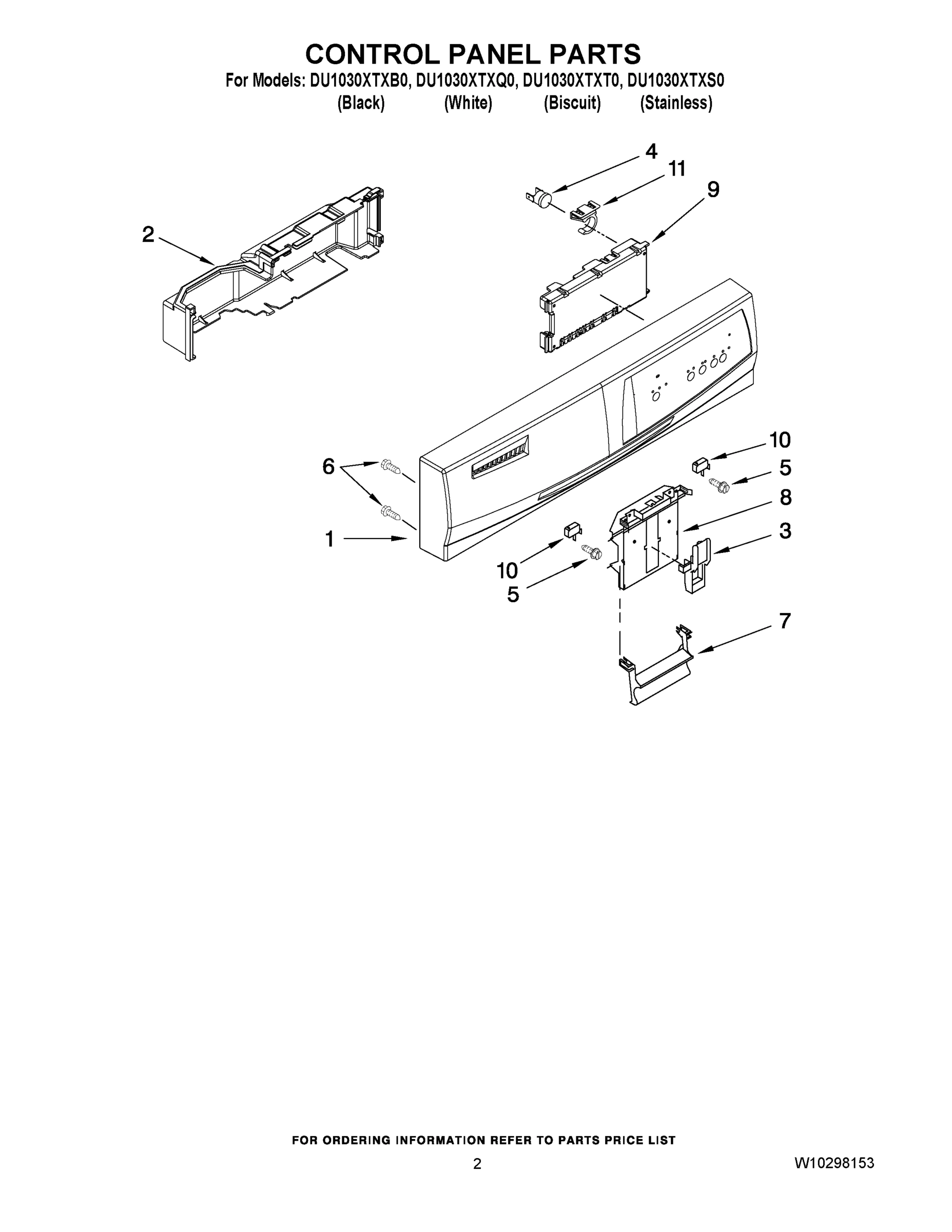 02 - CONTROL PANEL PARTS