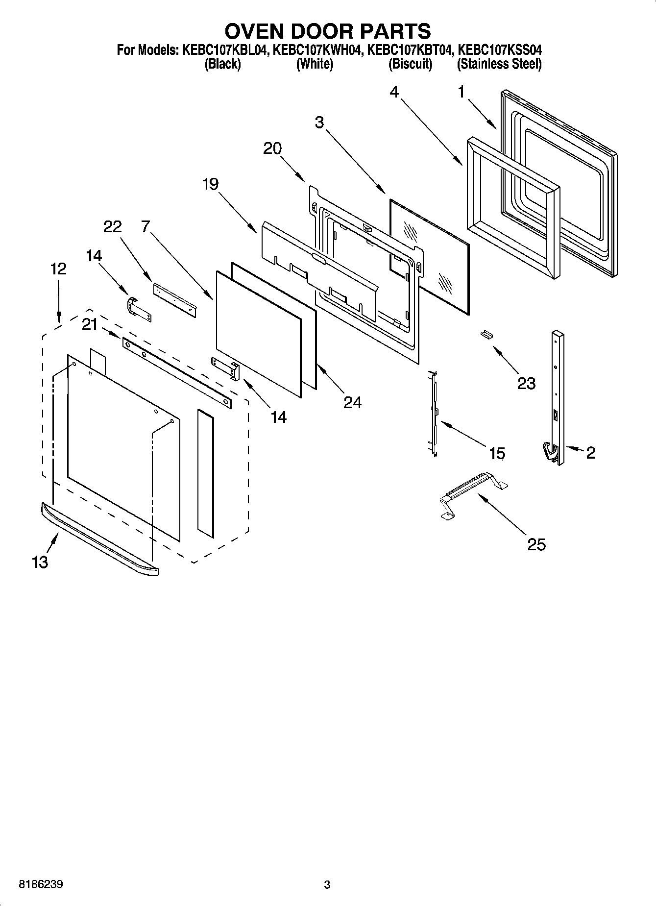 02 - OVEN DOOR PARTS