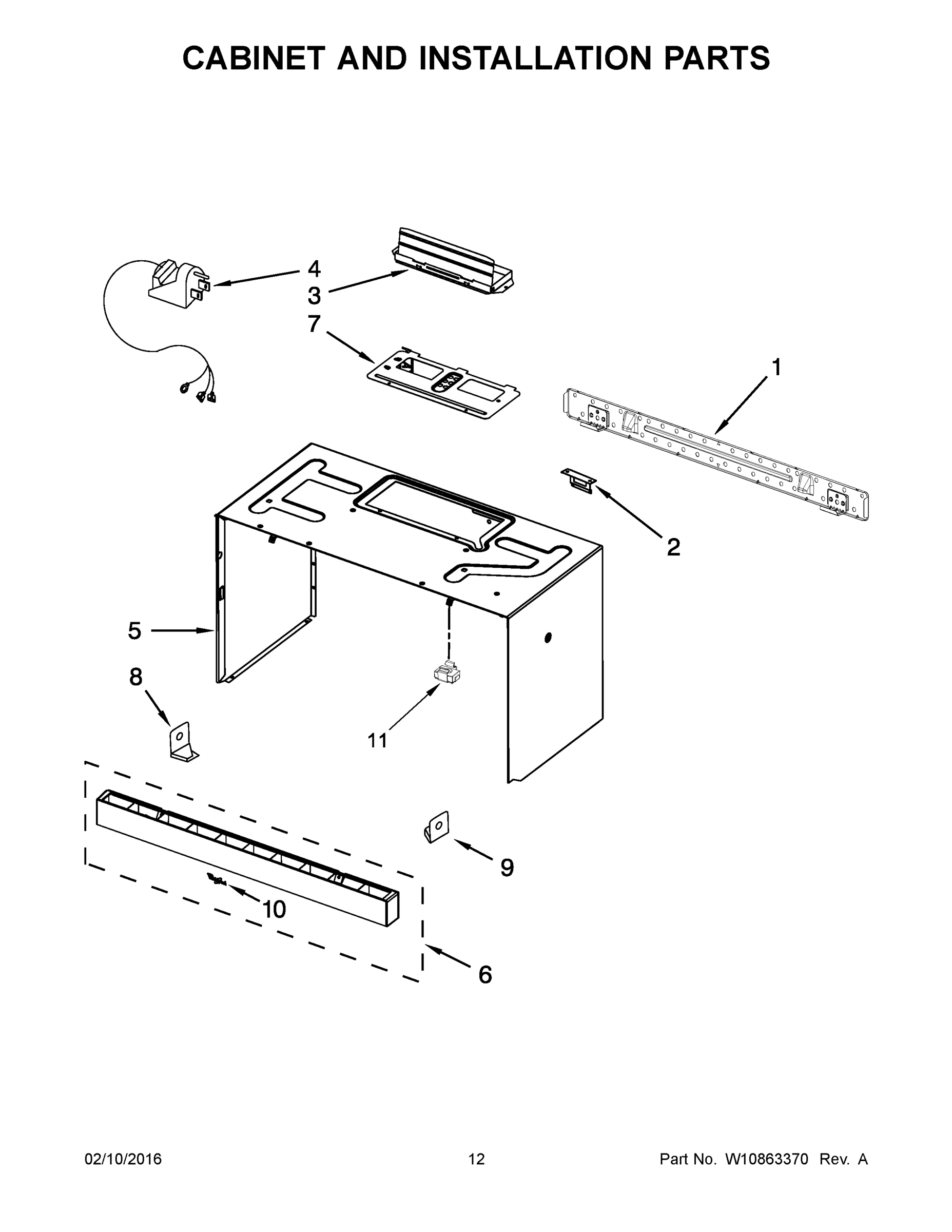 07 - CABINET AND INSTALLATION PARTS