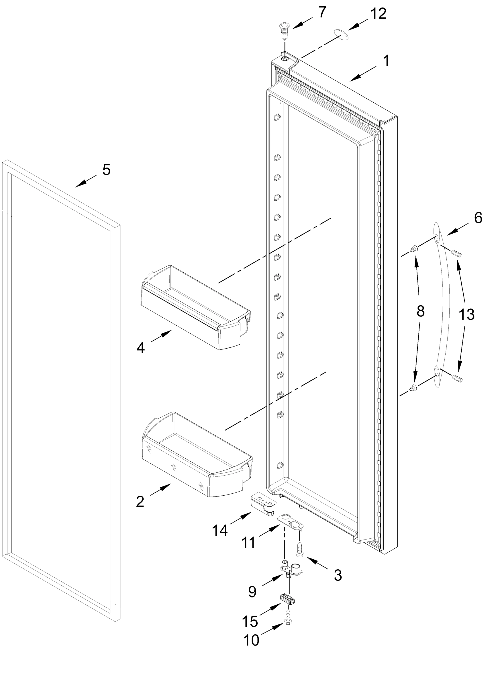 REFRIGERATOR DOOR PARTS